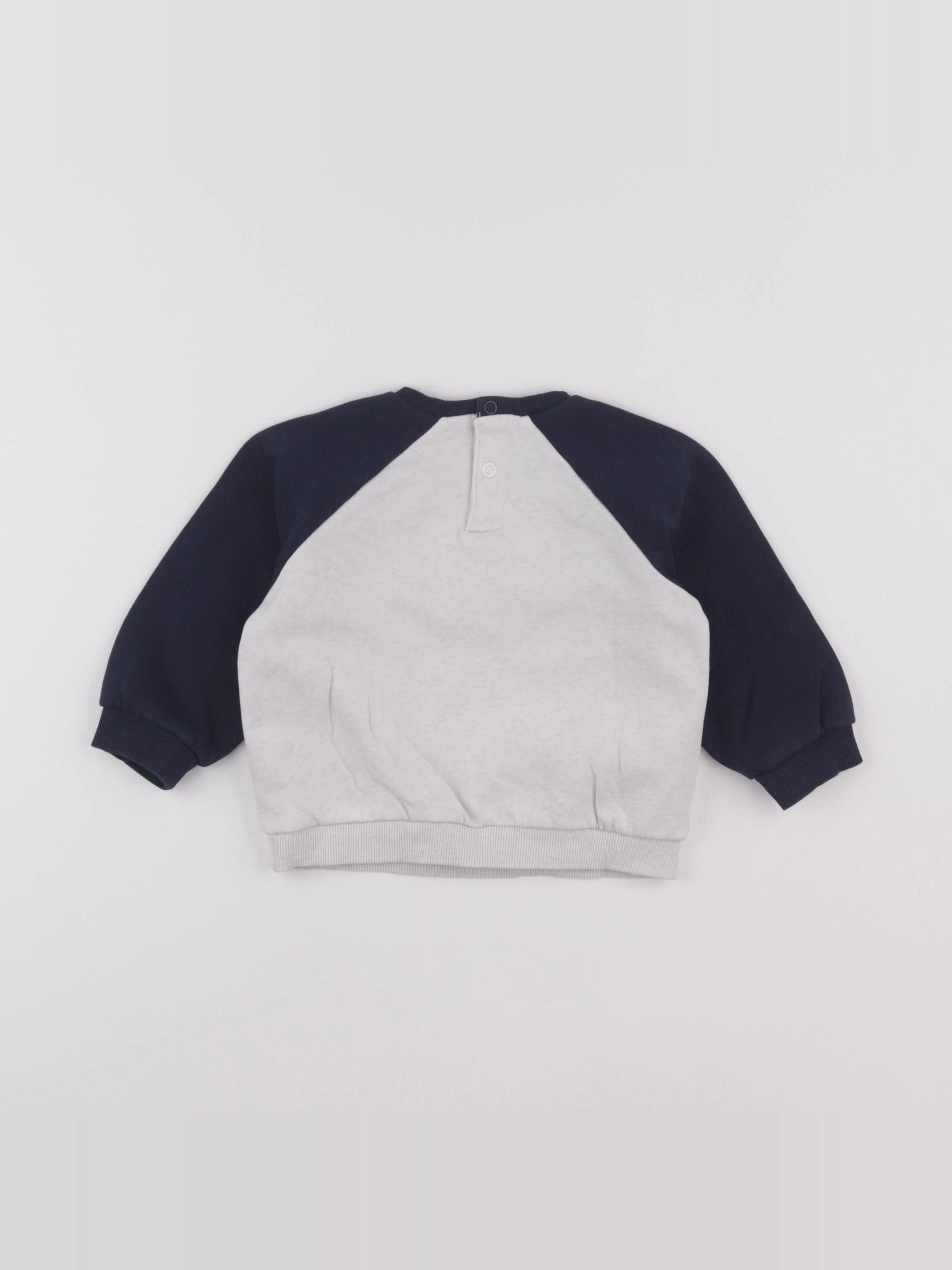 Tape à l'oeil - sweat bleu - 18 mois