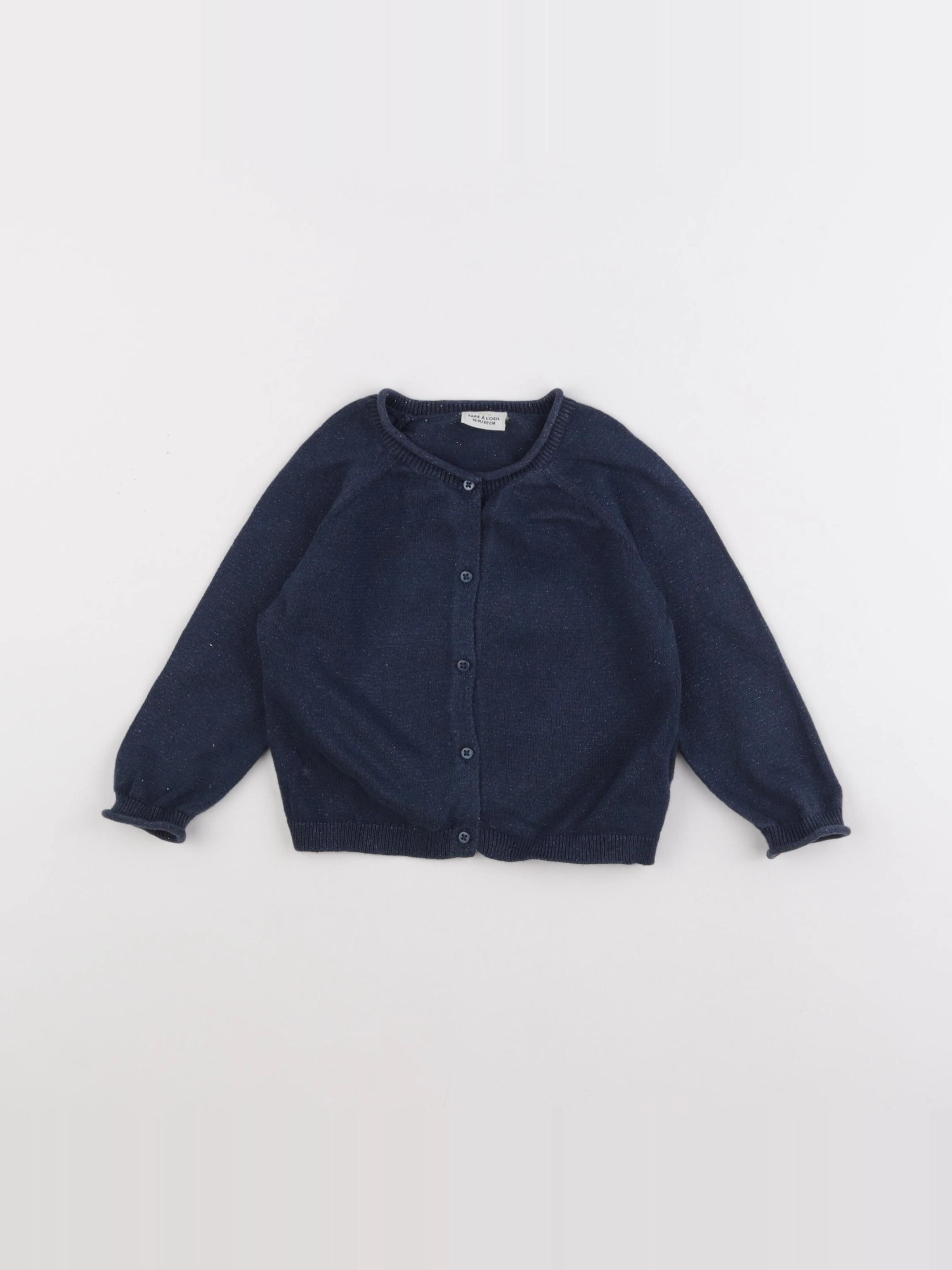 Tape à l'oeil - gilet bleu - 18 mois