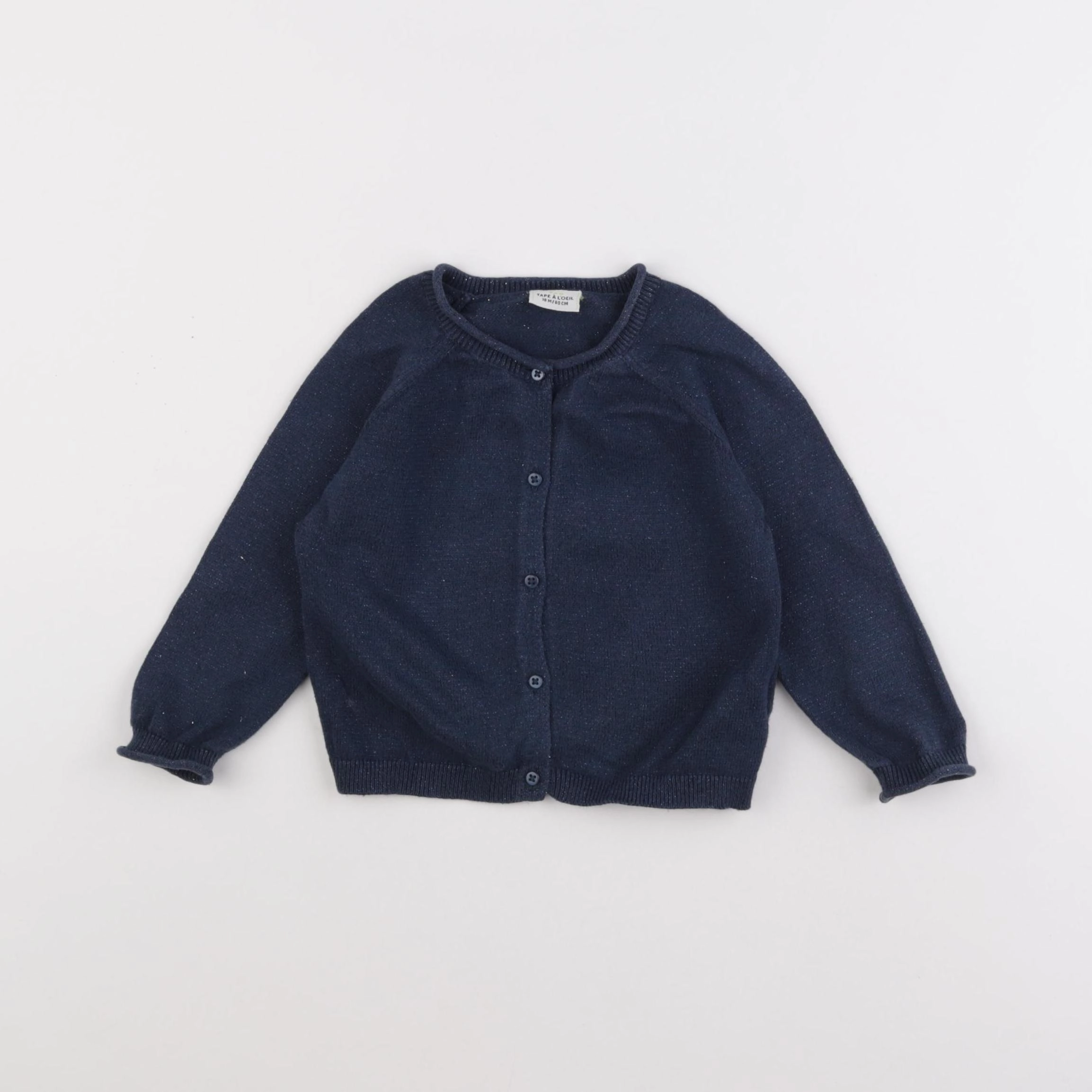 Tape à l'oeil - gilet bleu - 18 mois