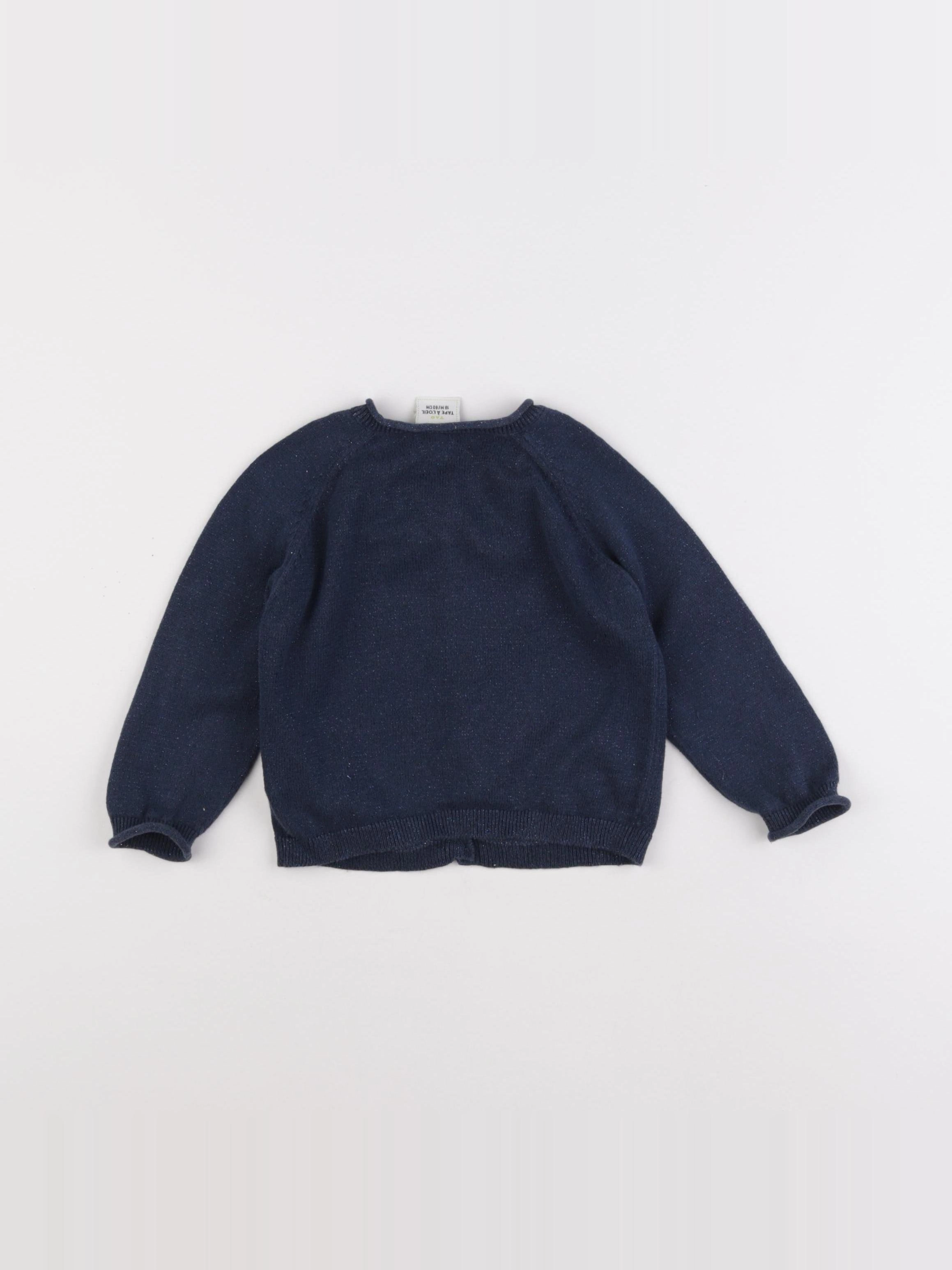 Tape à l'oeil - gilet bleu - 18 mois