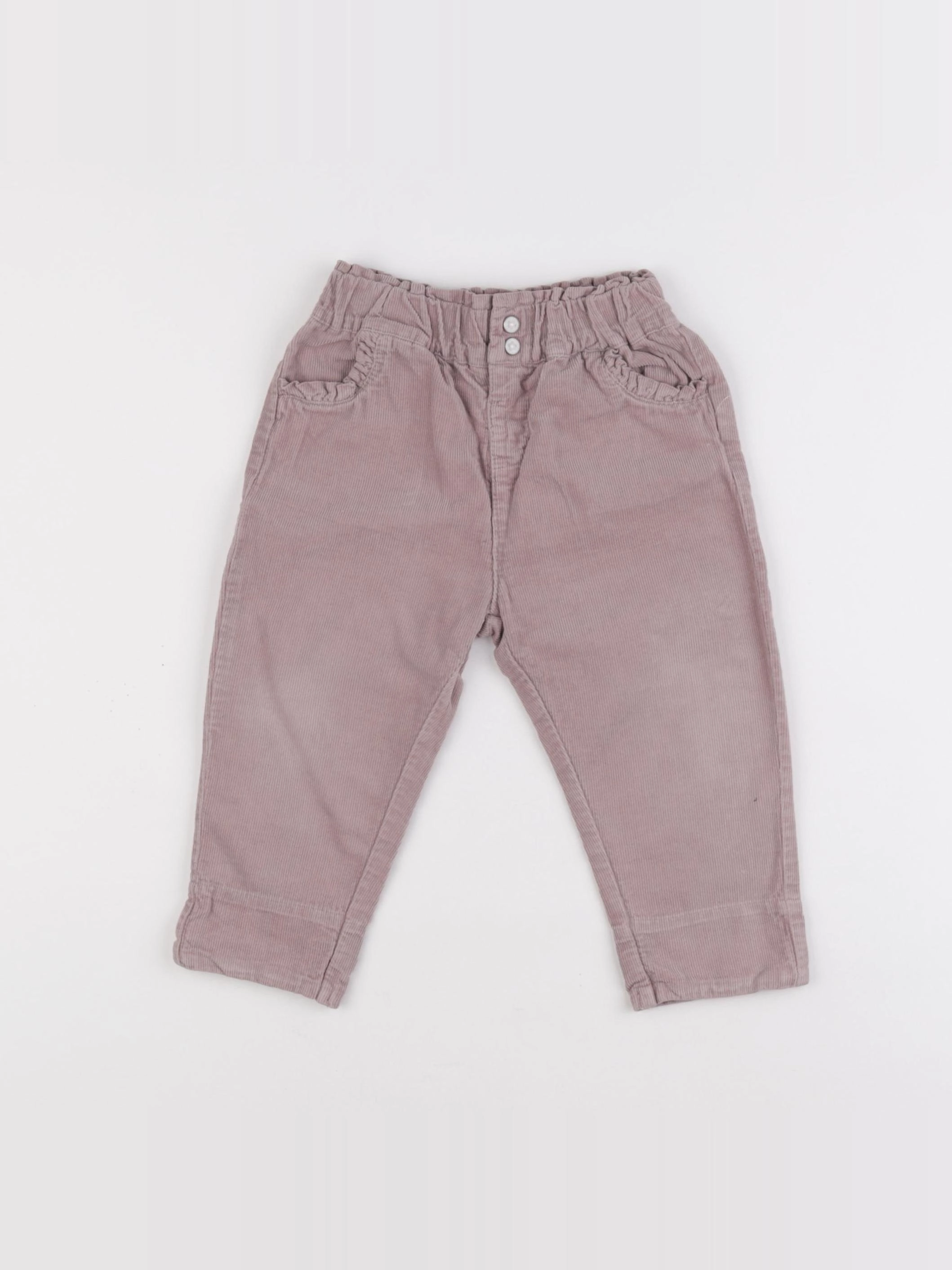 Vertbaudet - pantalon violet - 18 mois