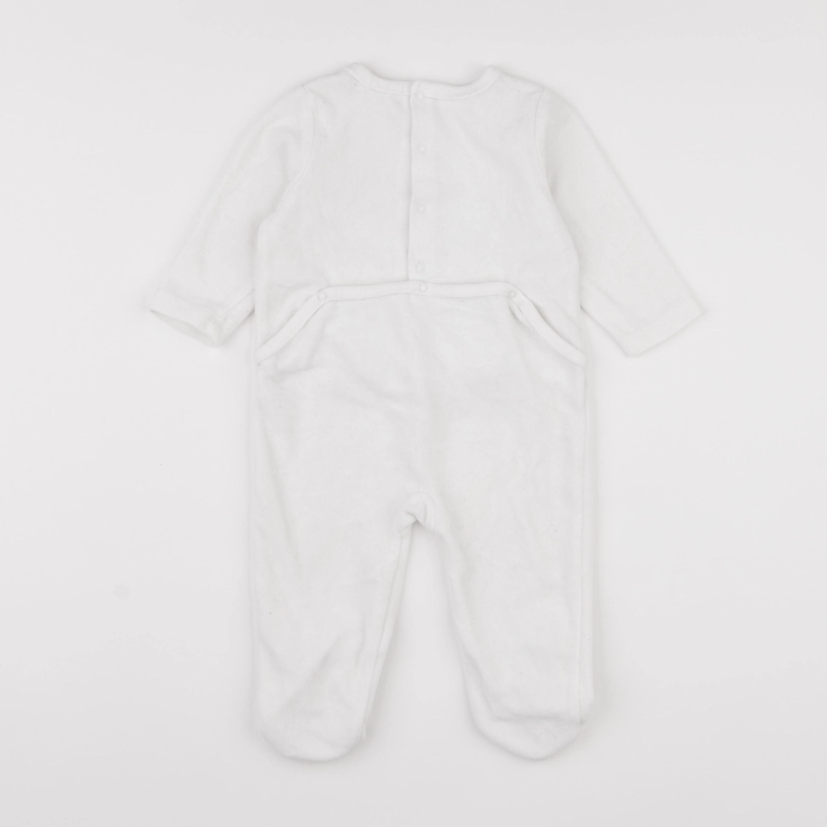 Boutchou - pyjama velours blanc - 12 mois