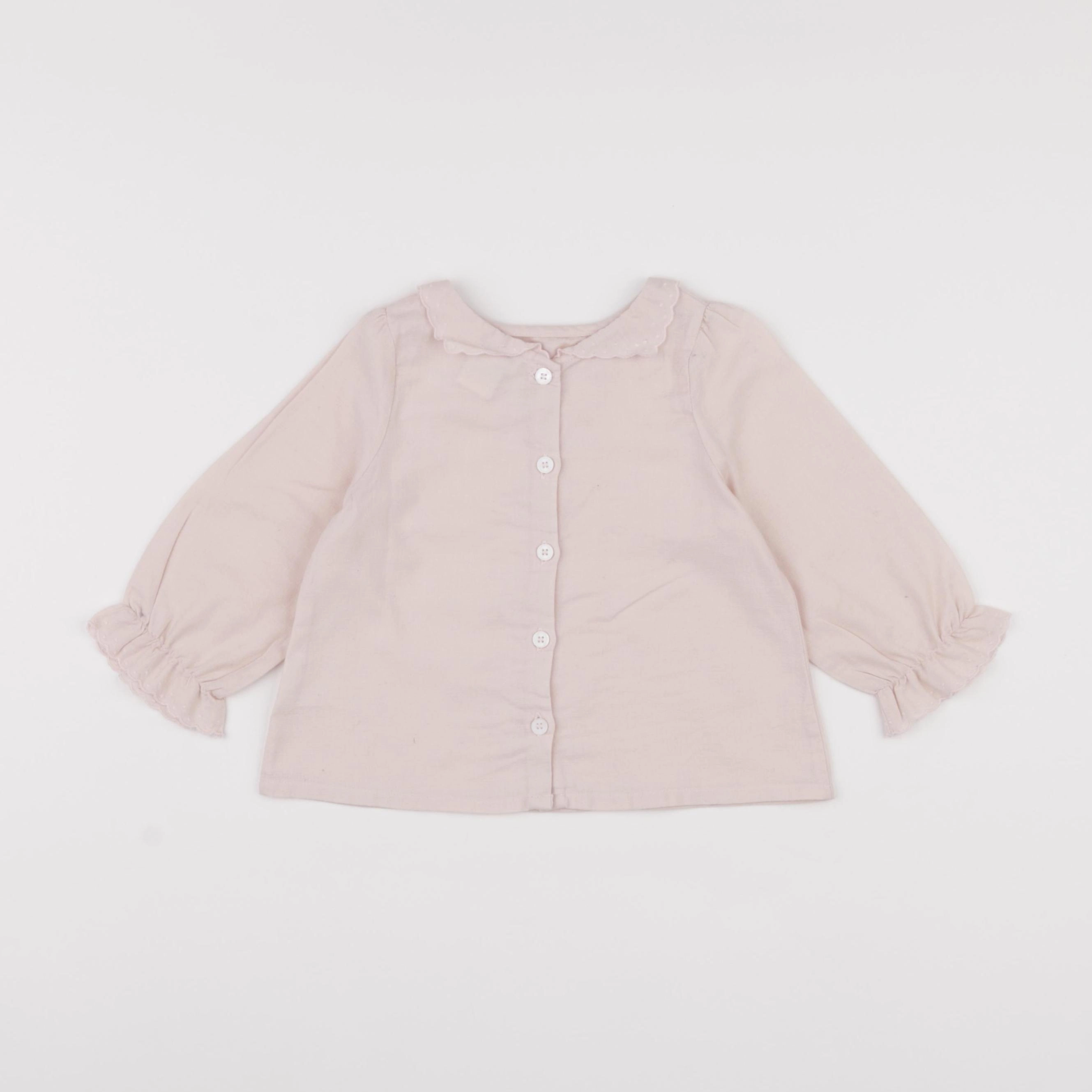 Cyrillus - blouse rose - 18 mois