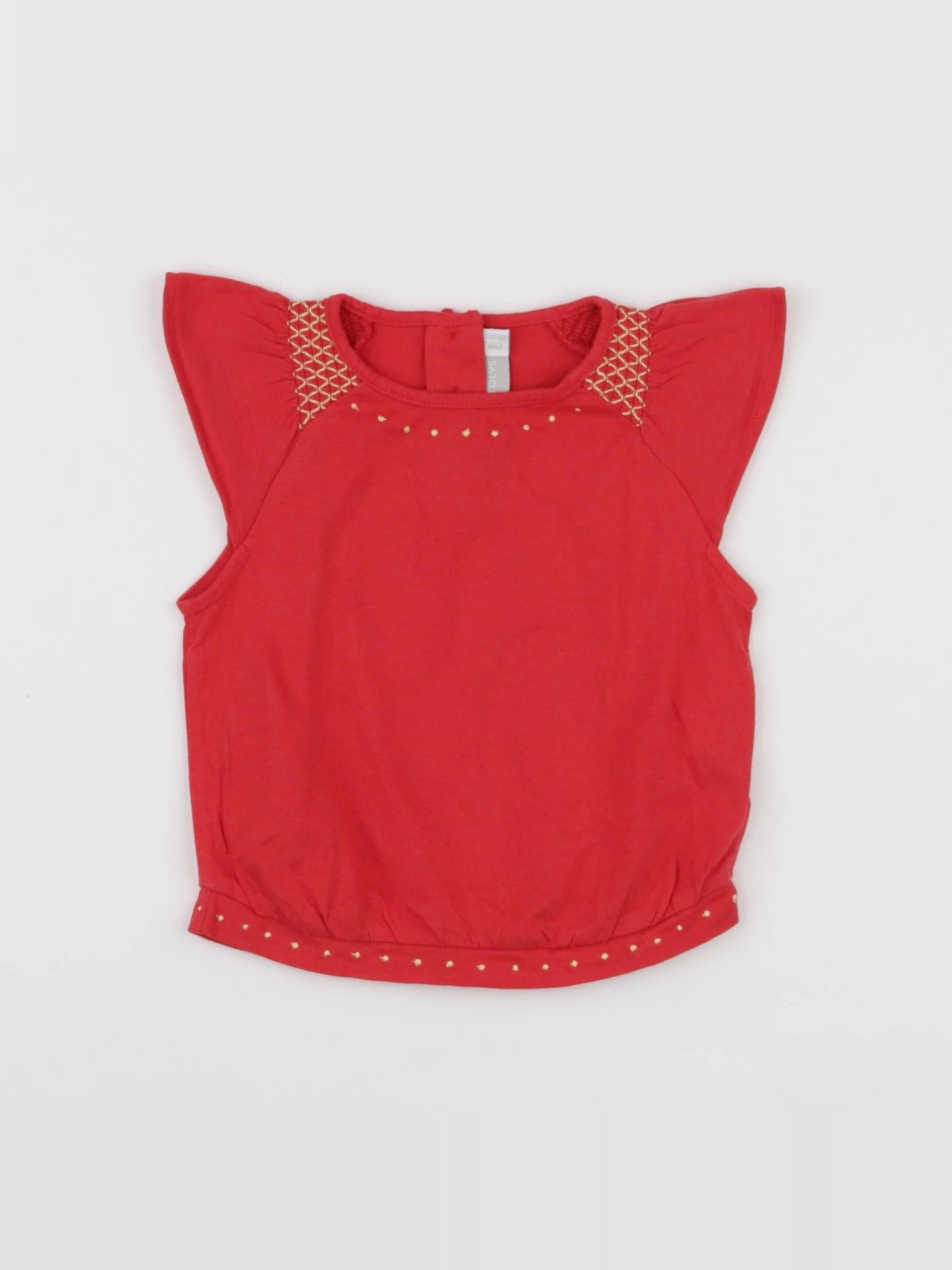 Natalys - tee-shirt rouge - 24 mois