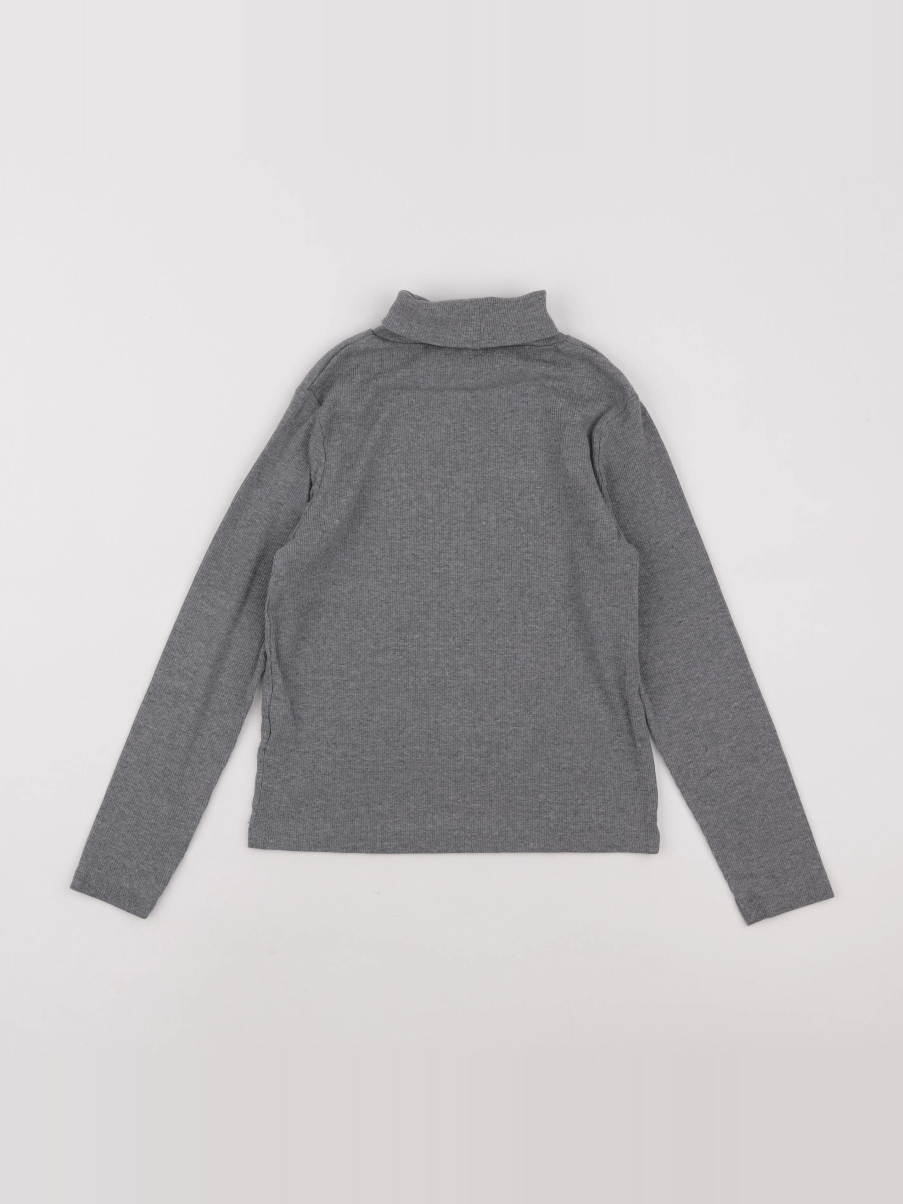 Vertbaudet - sous-pull gris - 8 ans