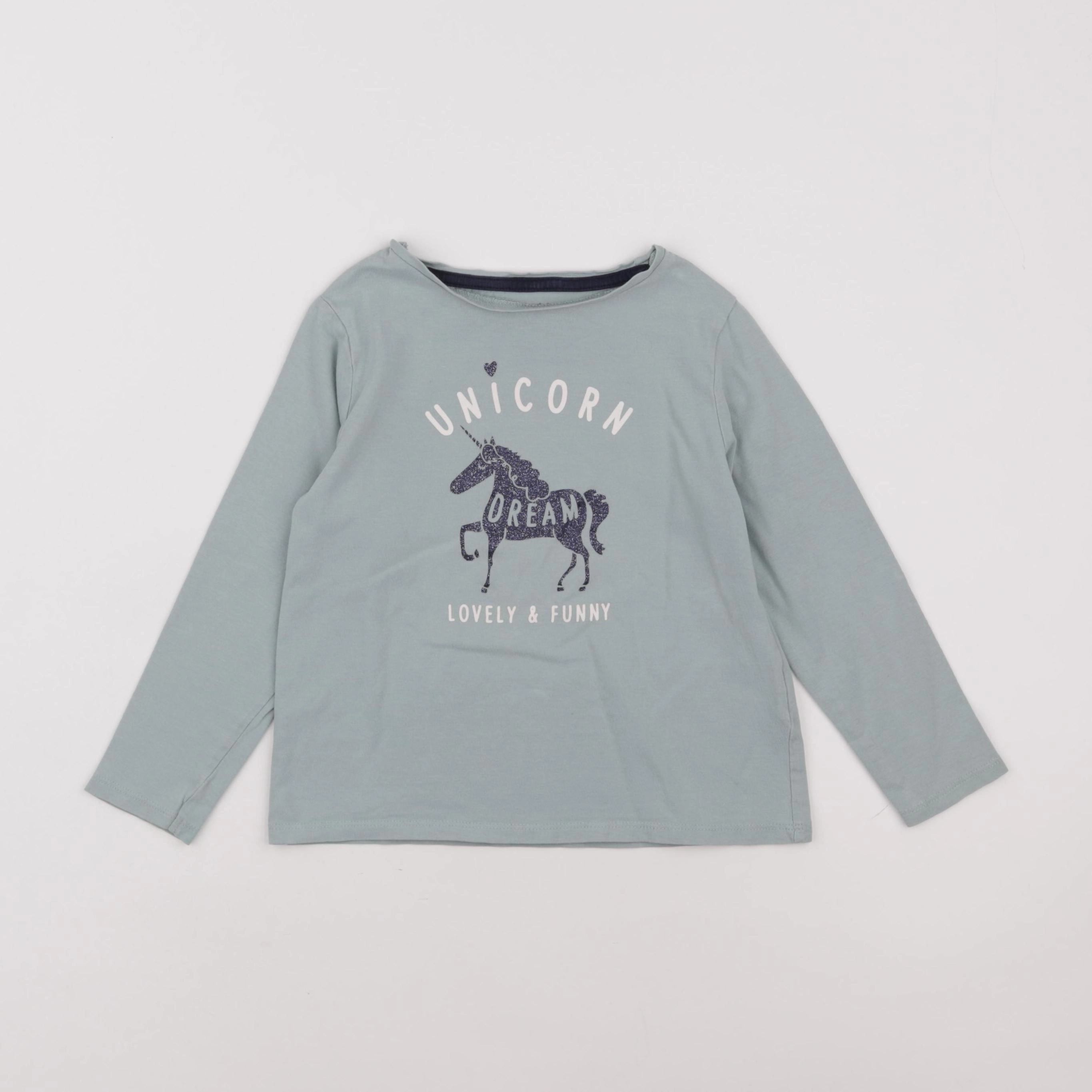 Vertbaudet - tee-shirt vert - 6 ans