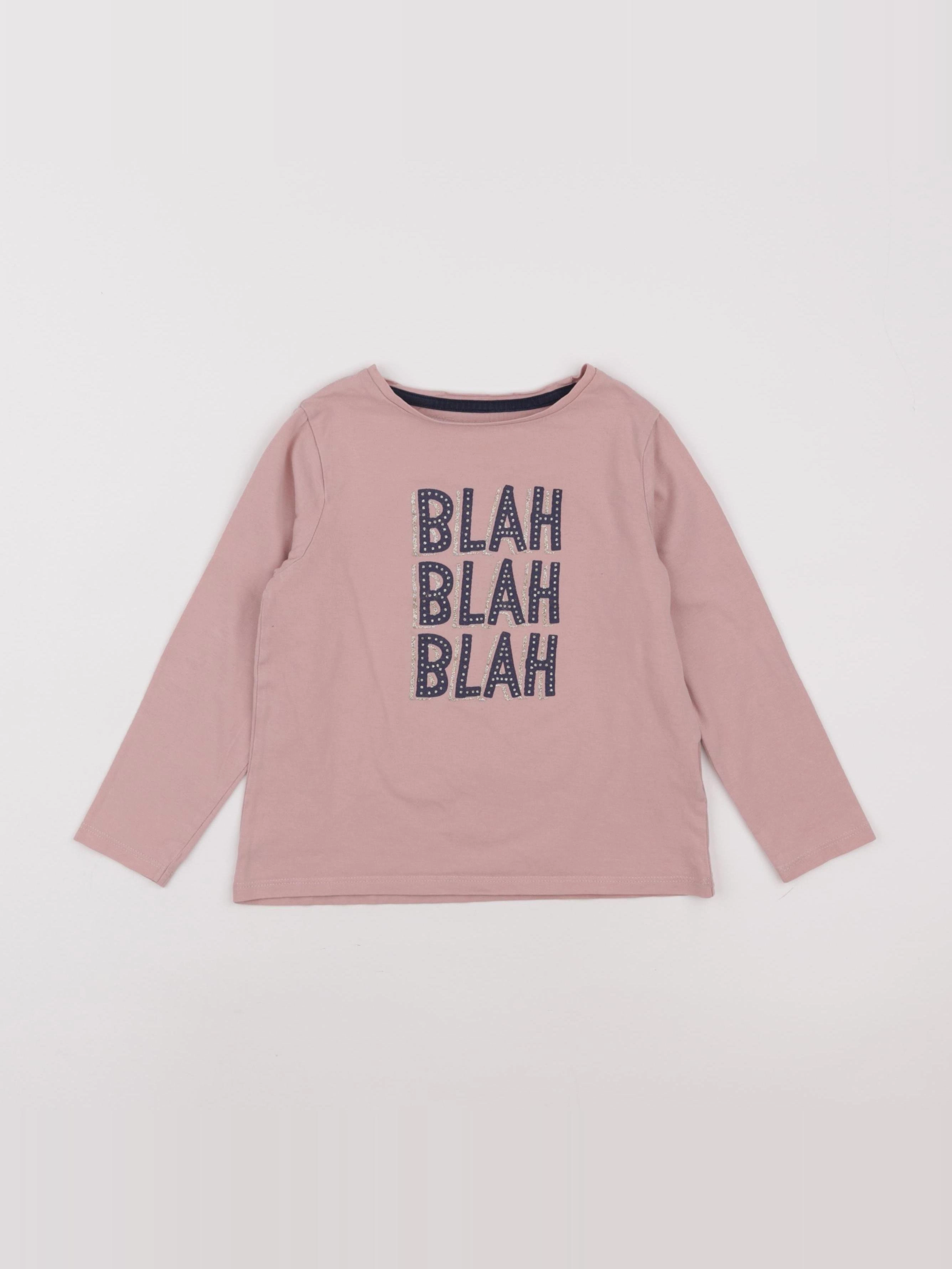 Vertbaudet - tee-shirt rose - 6 ans