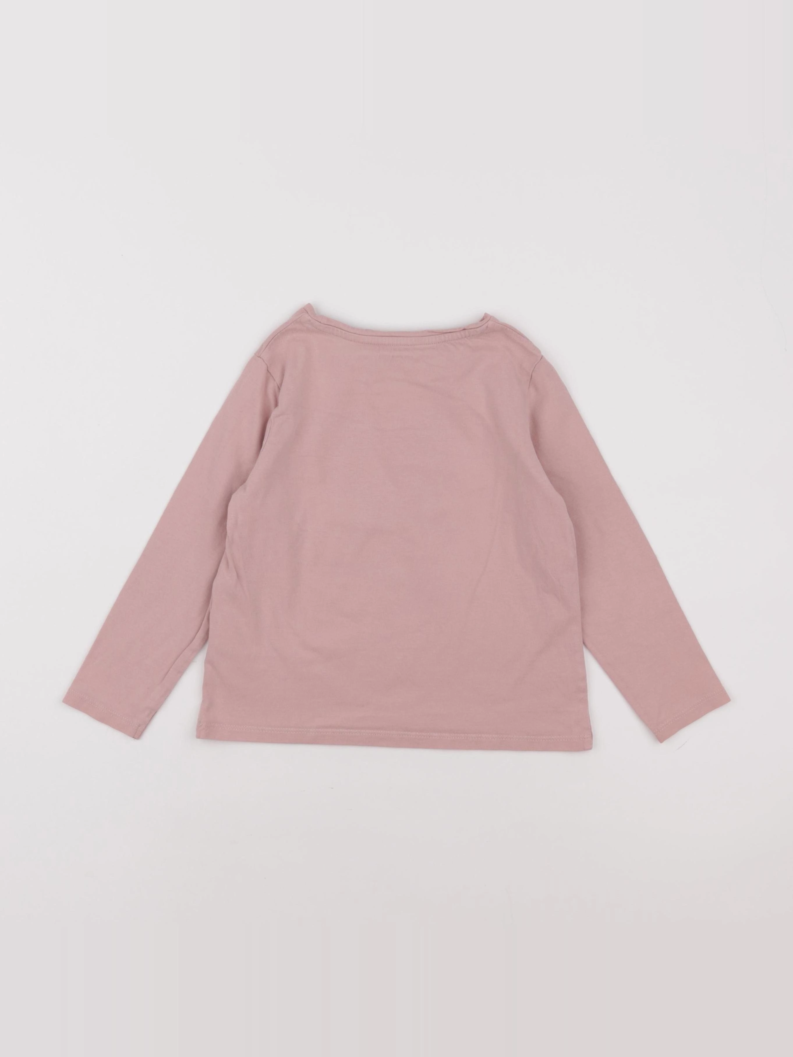 Vertbaudet - tee-shirt rose - 6 ans
