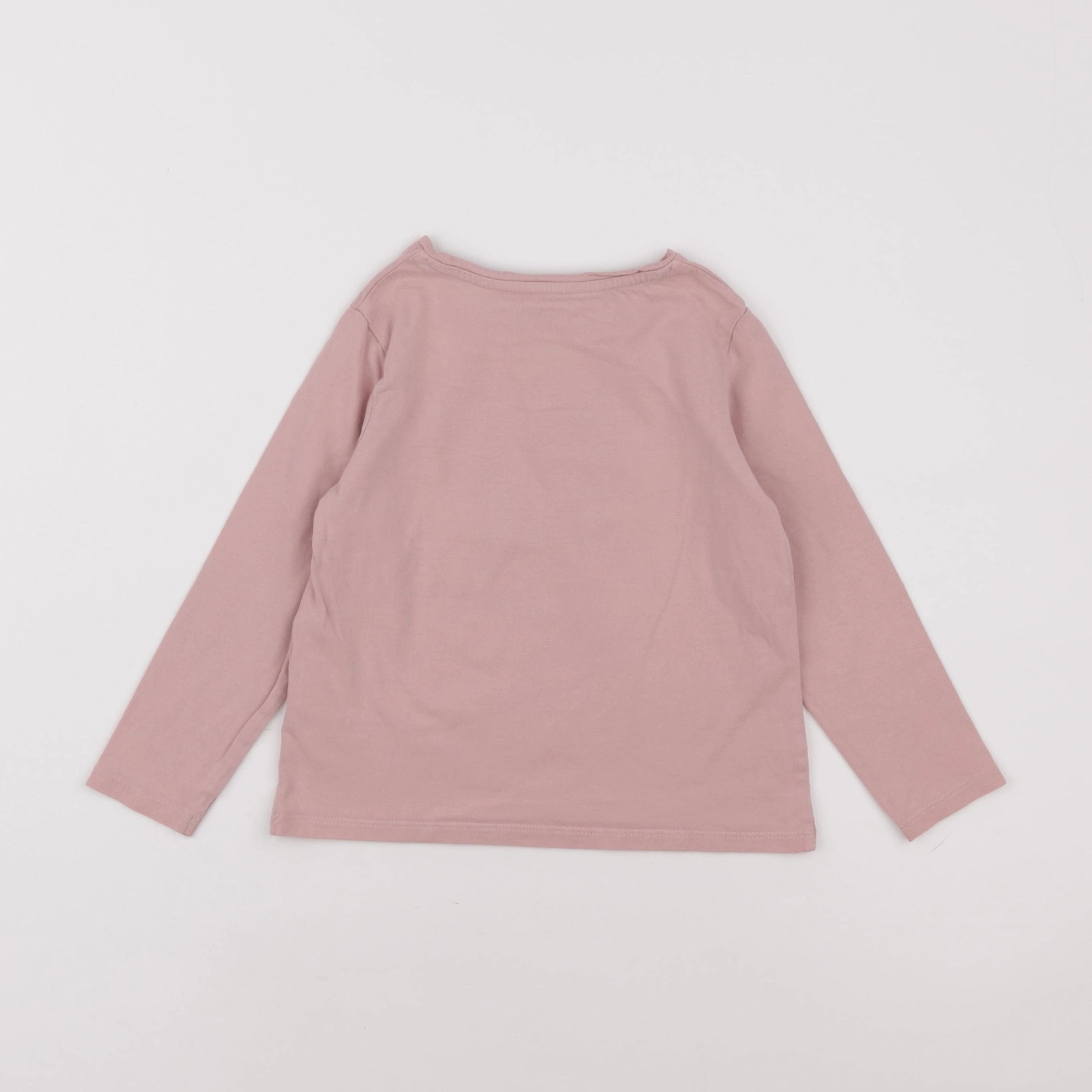 Vertbaudet - tee-shirt rose - 6 ans
