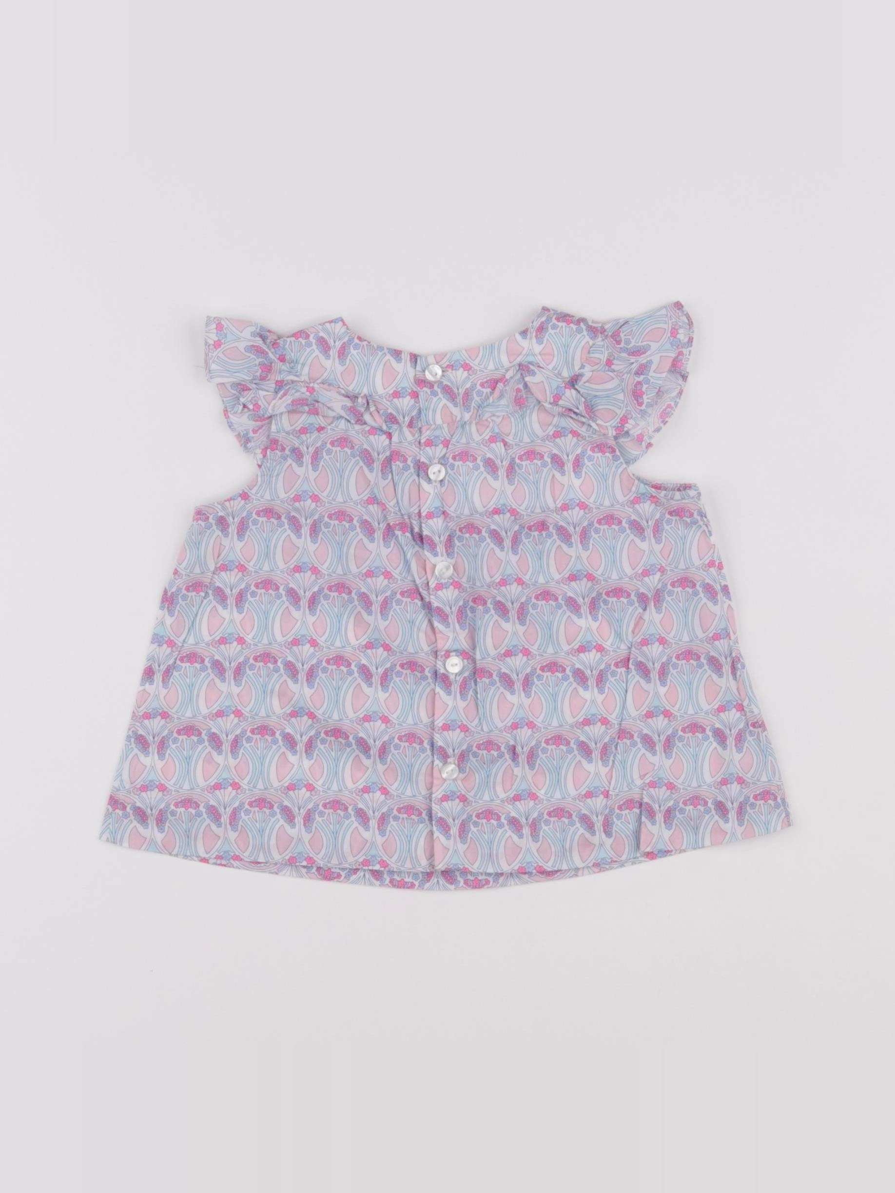 Jacadi - blouse liberty multicolore - 12 mois