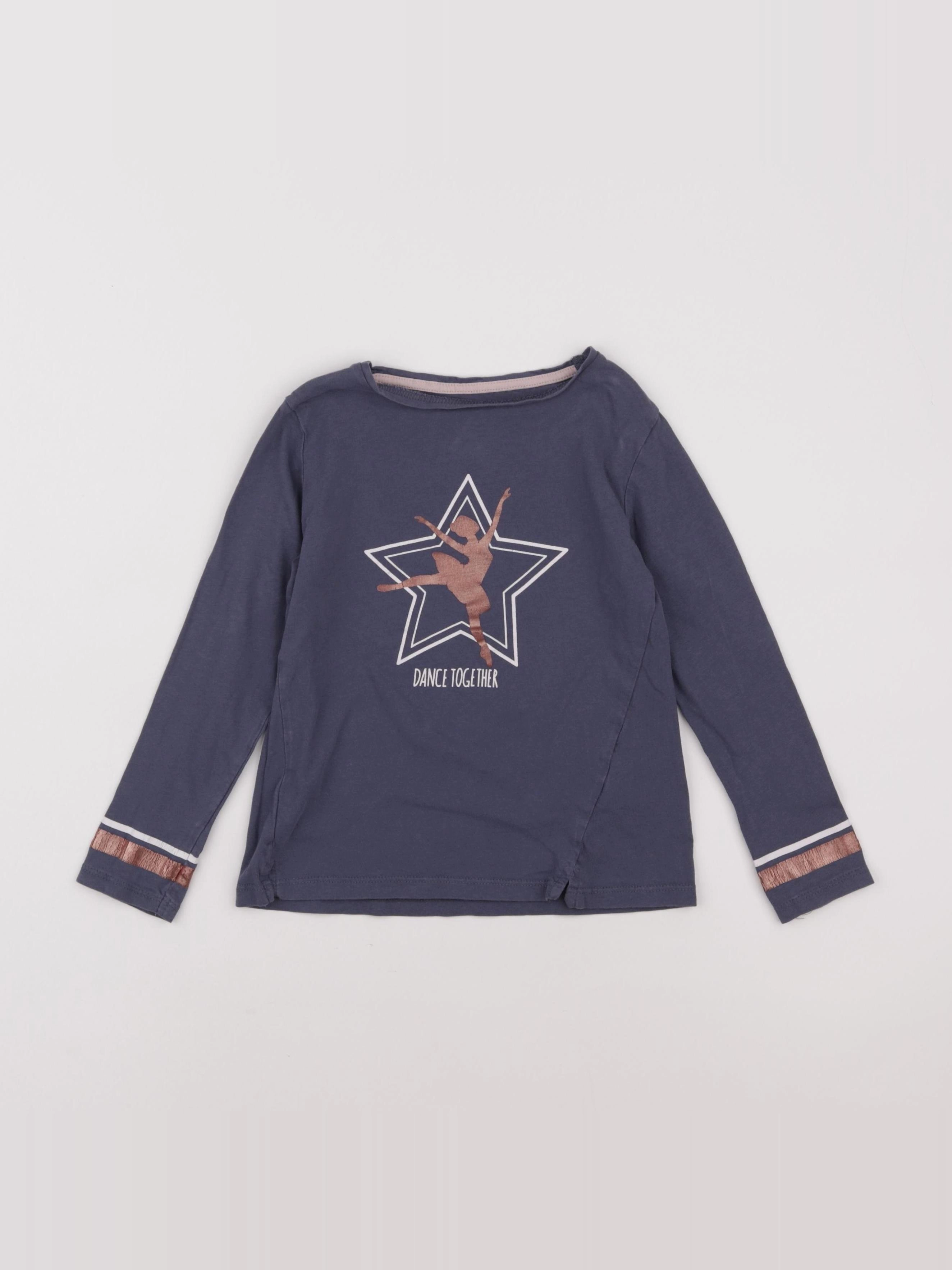 Vertbaudet - tee-shirt bleu - 6 ans