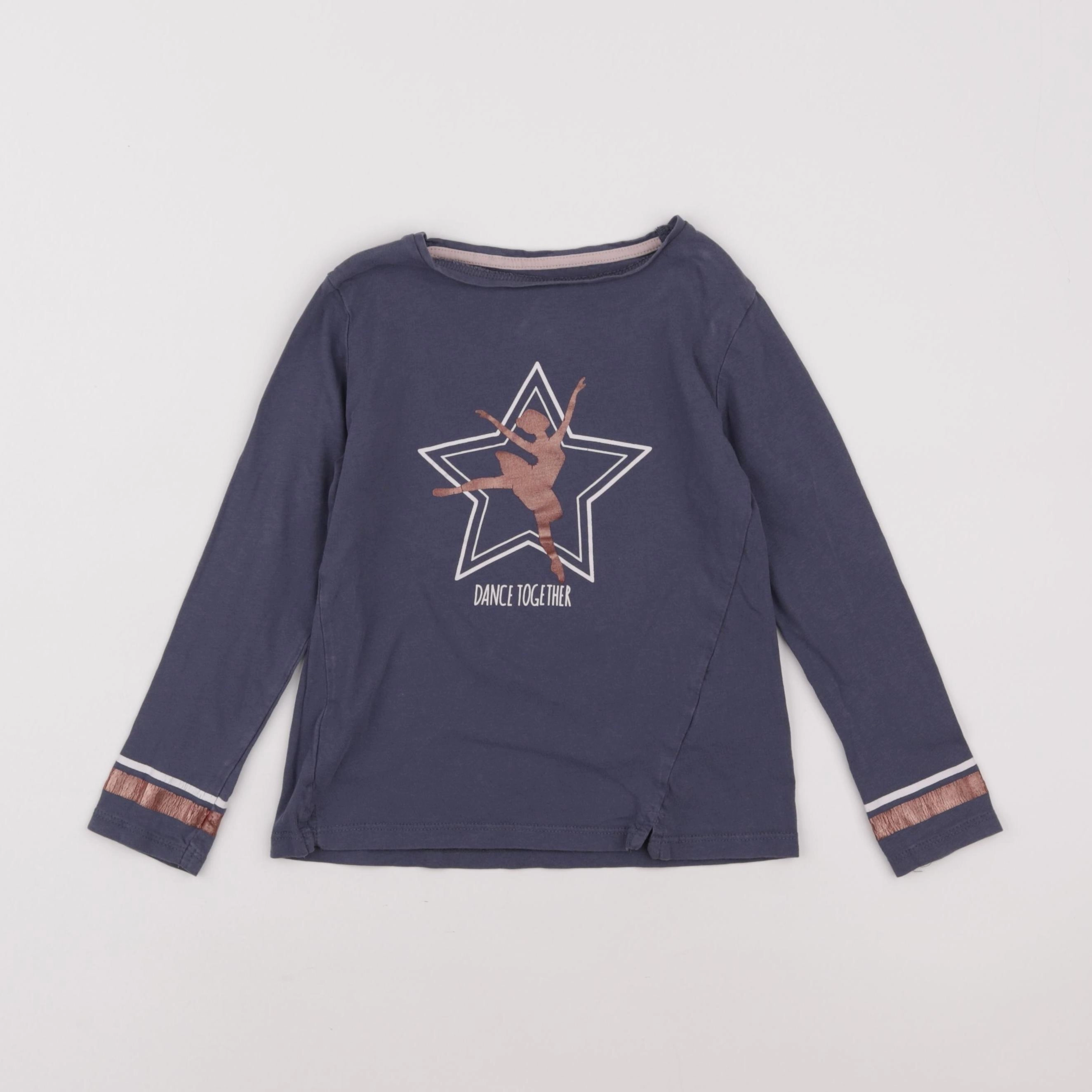 Vertbaudet - tee-shirt bleu - 6 ans