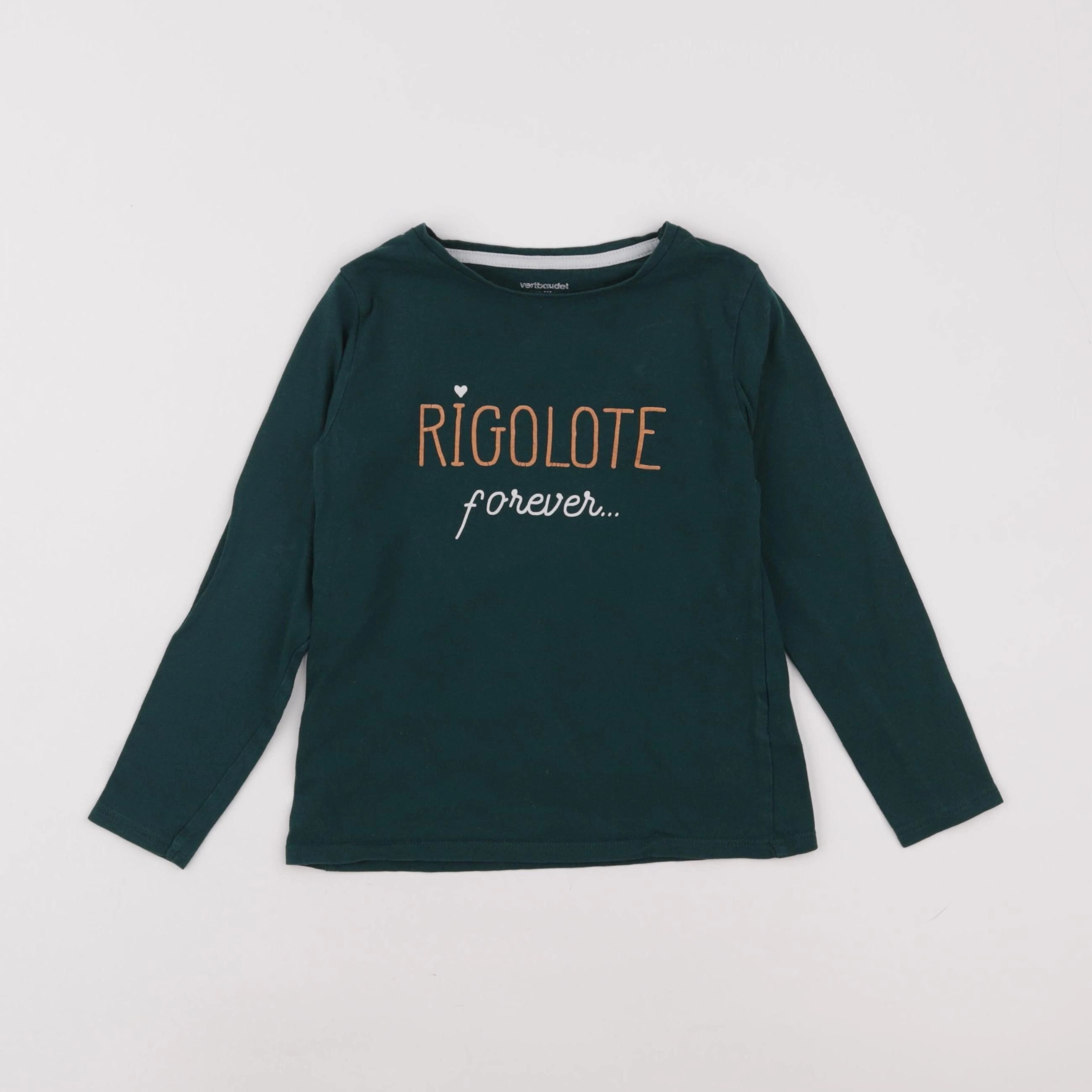 Vertbaudet - tee-shirt vert - 6 ans
