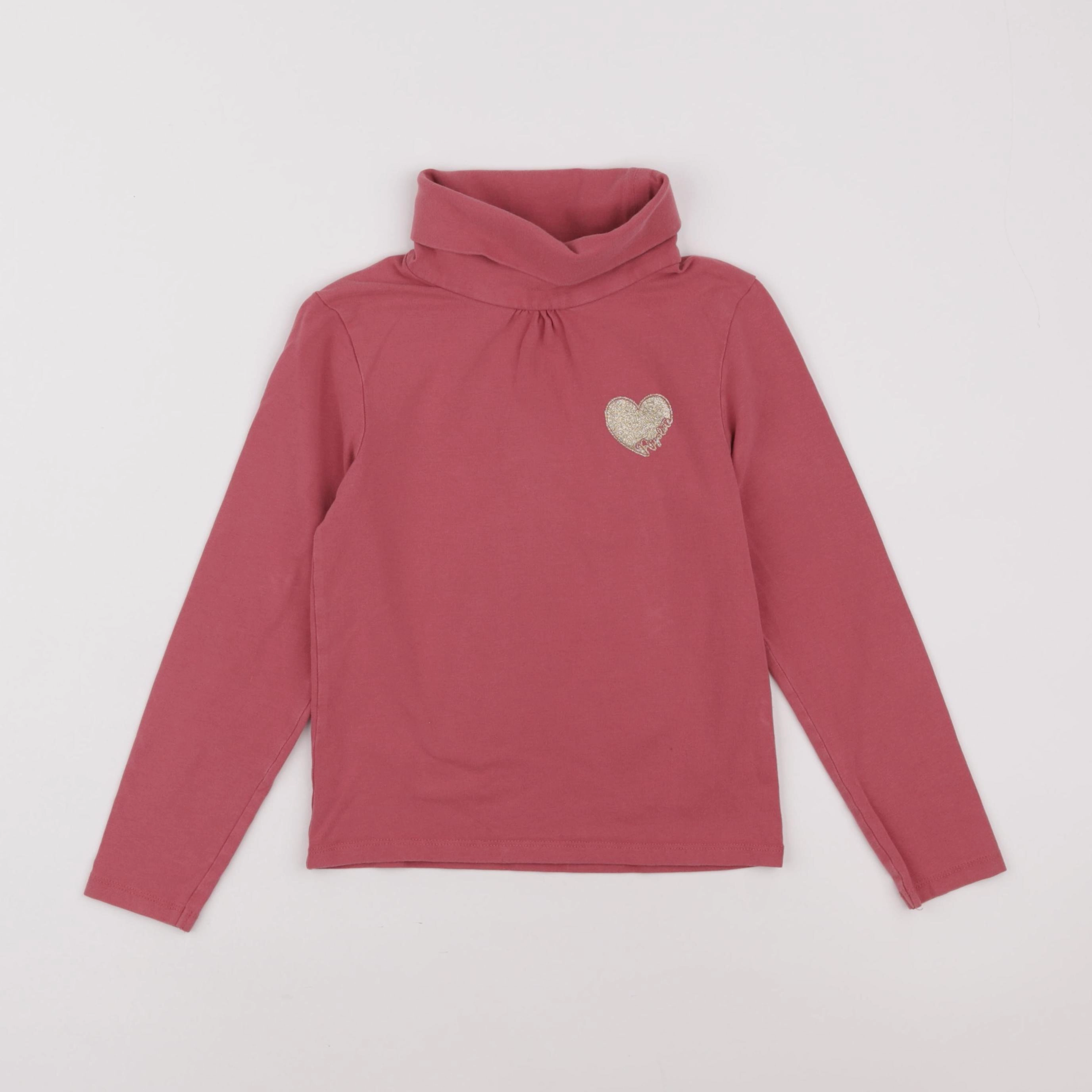 Vertbaudet - sous-pull rose - 8 ans