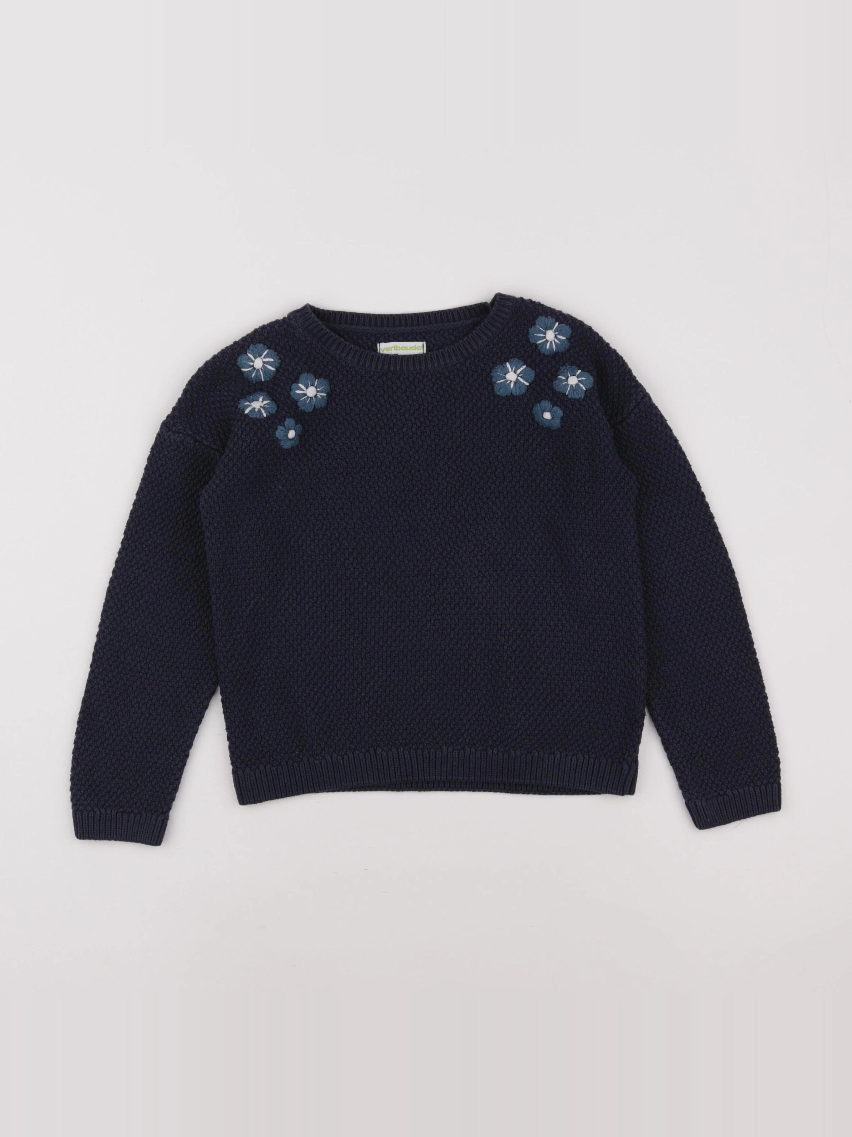 Vertbaudet - pull bleu - 8 ans