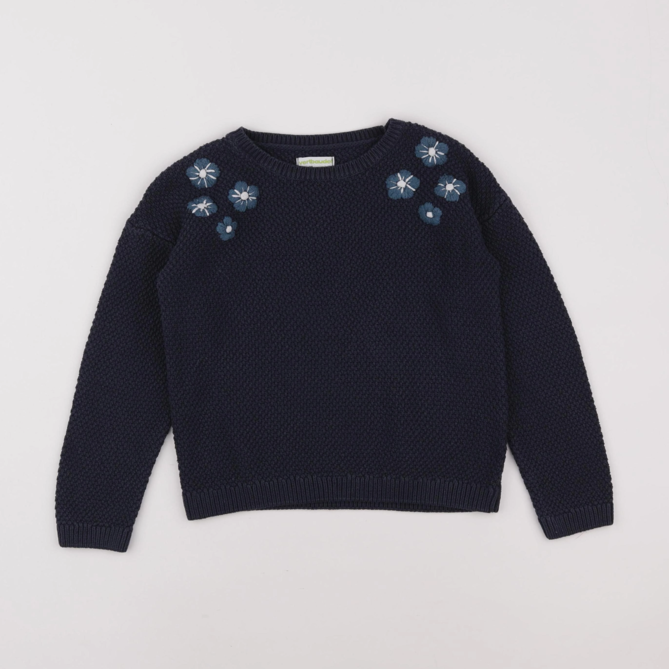 Vertbaudet - pull bleu - 8 ans