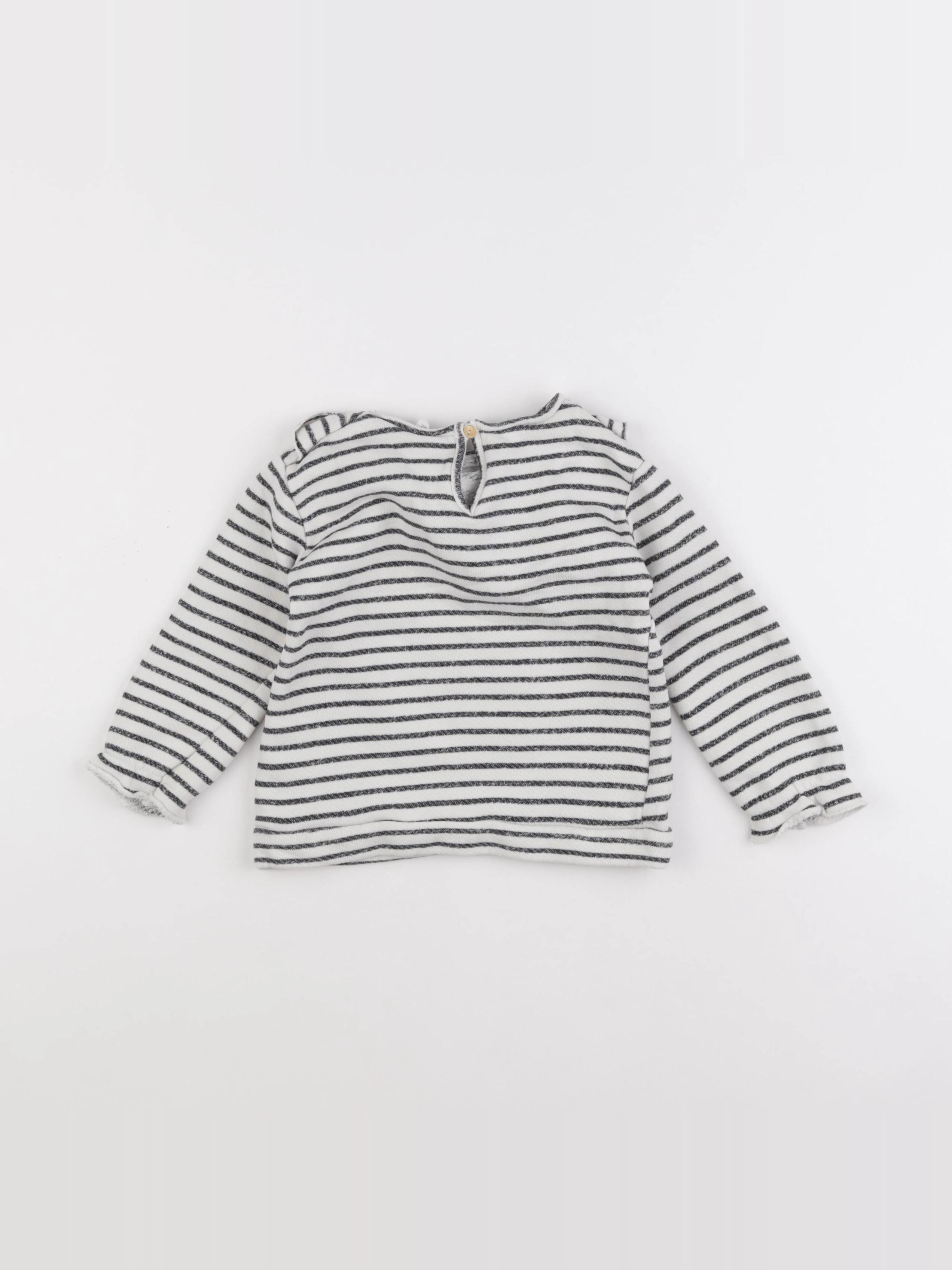 Zara - sweat bleu - 18/24 mois