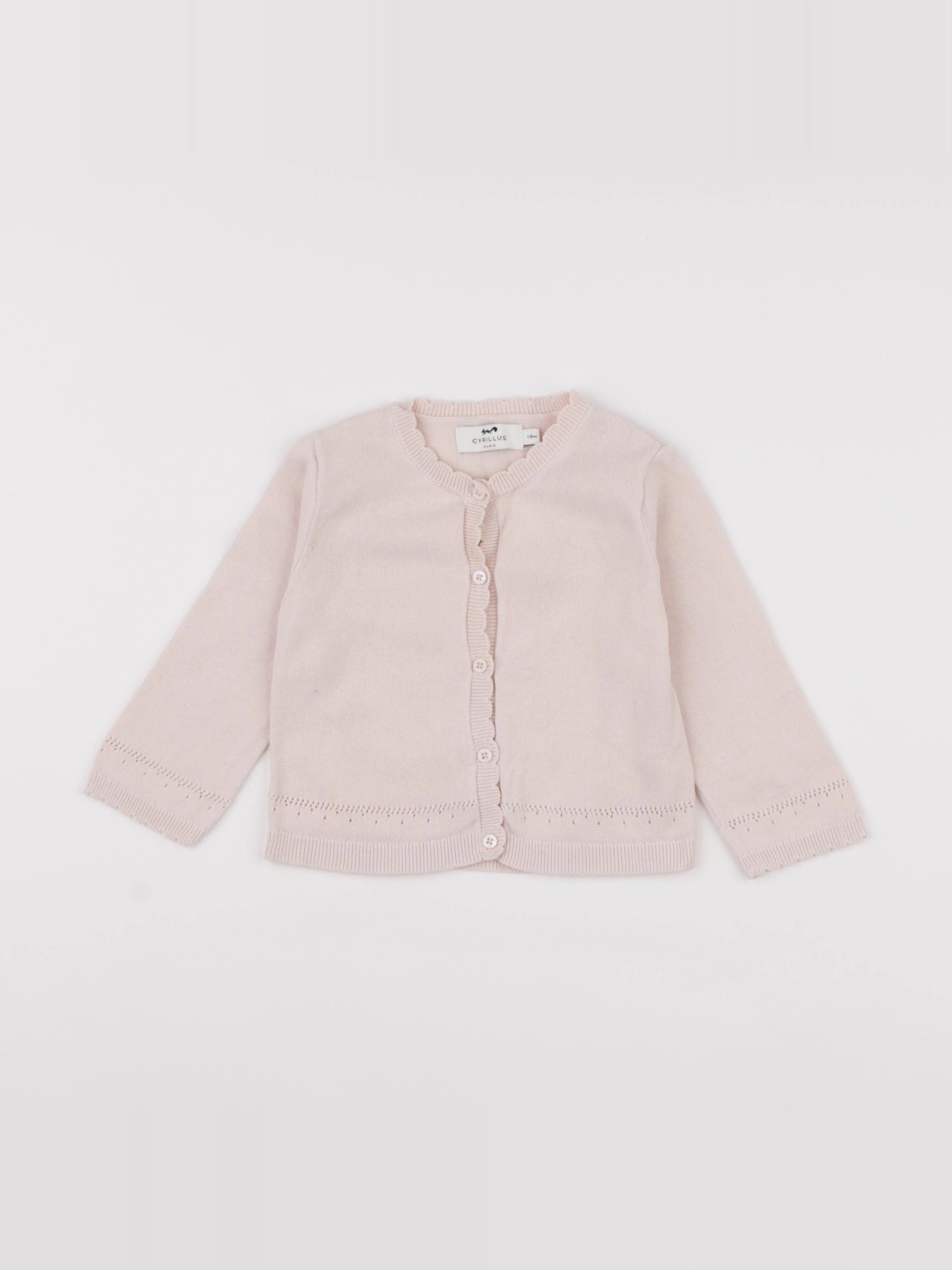 Cyrillus - gilet rose - 18 mois