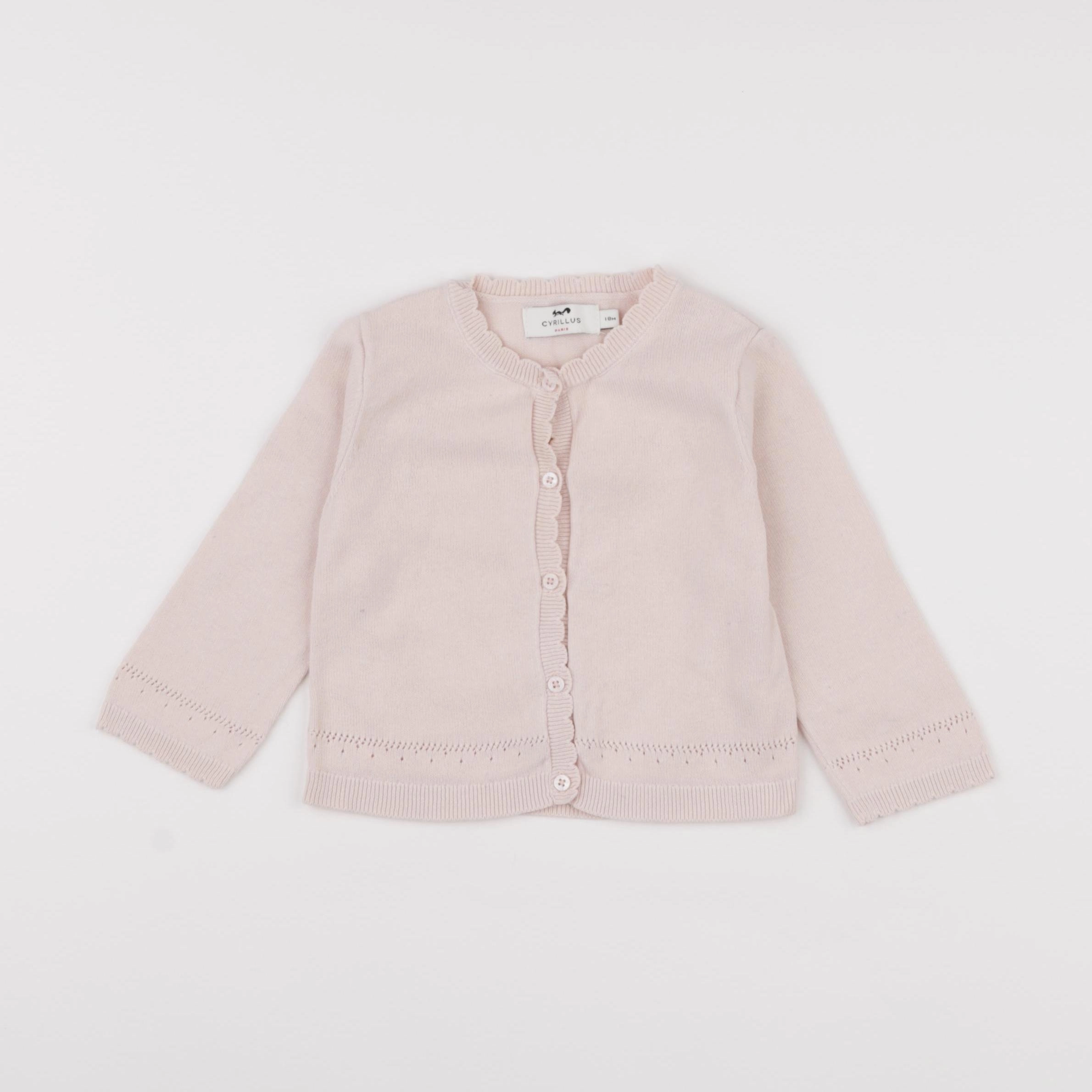 Cyrillus - gilet rose - 18 mois