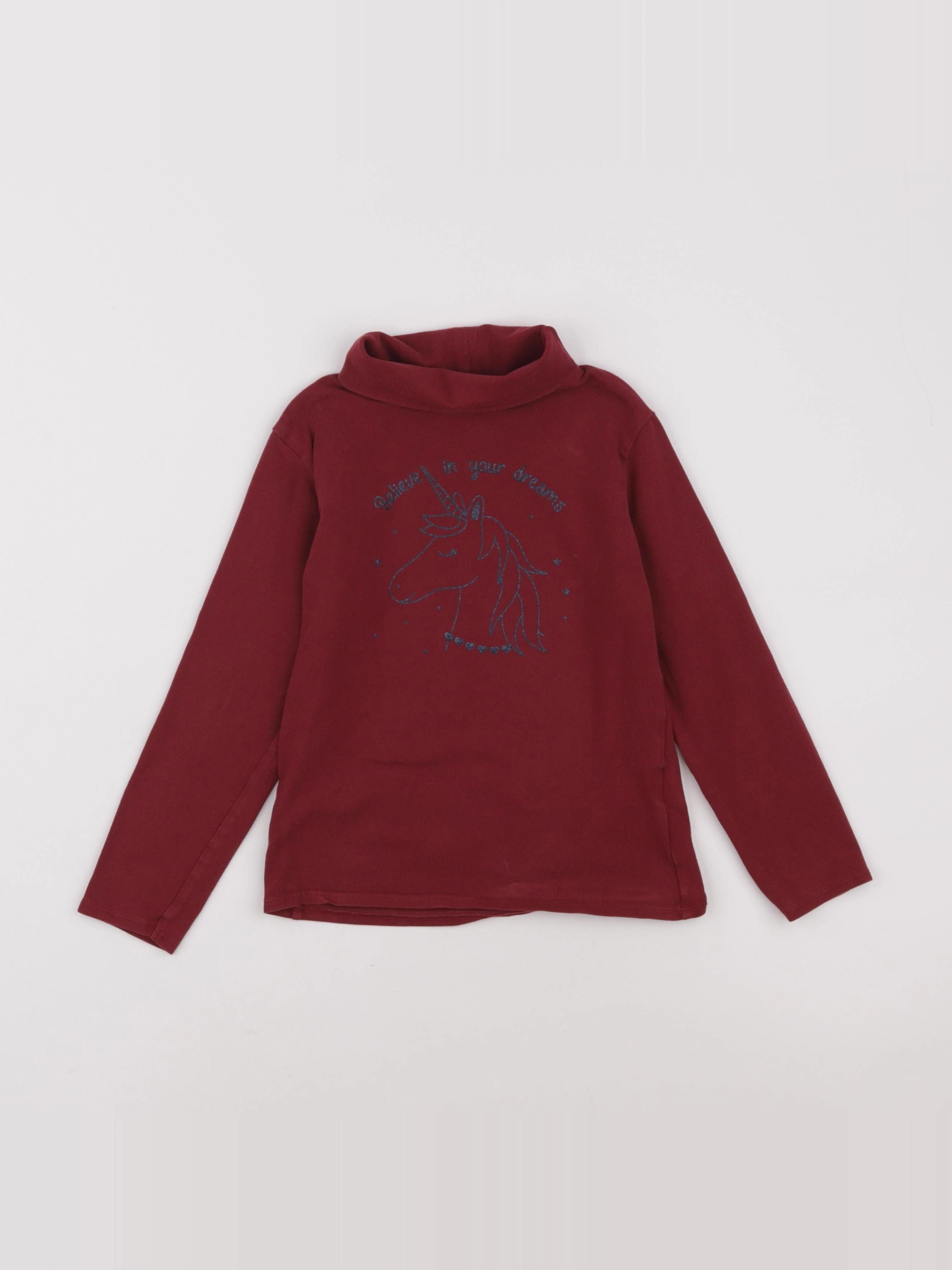 Vertbaudet - sous-pull rouge - 6 ans