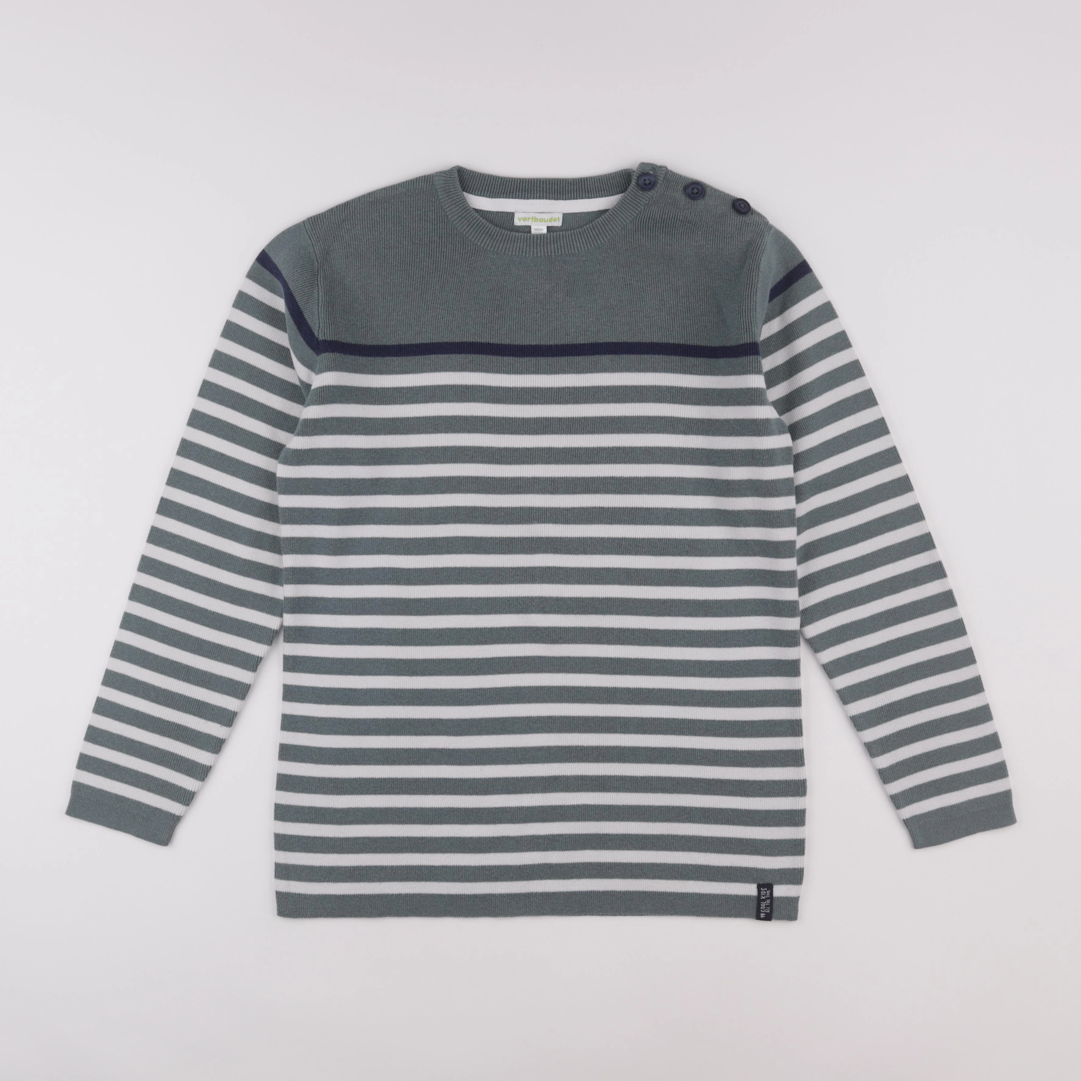 Vertbaudet - pull vert - 14 ans
