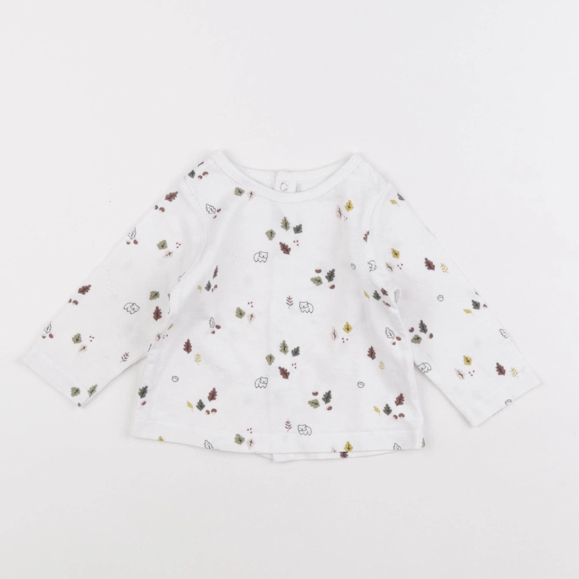 Vertbaudet - tee-shirt blanc - 6 mois