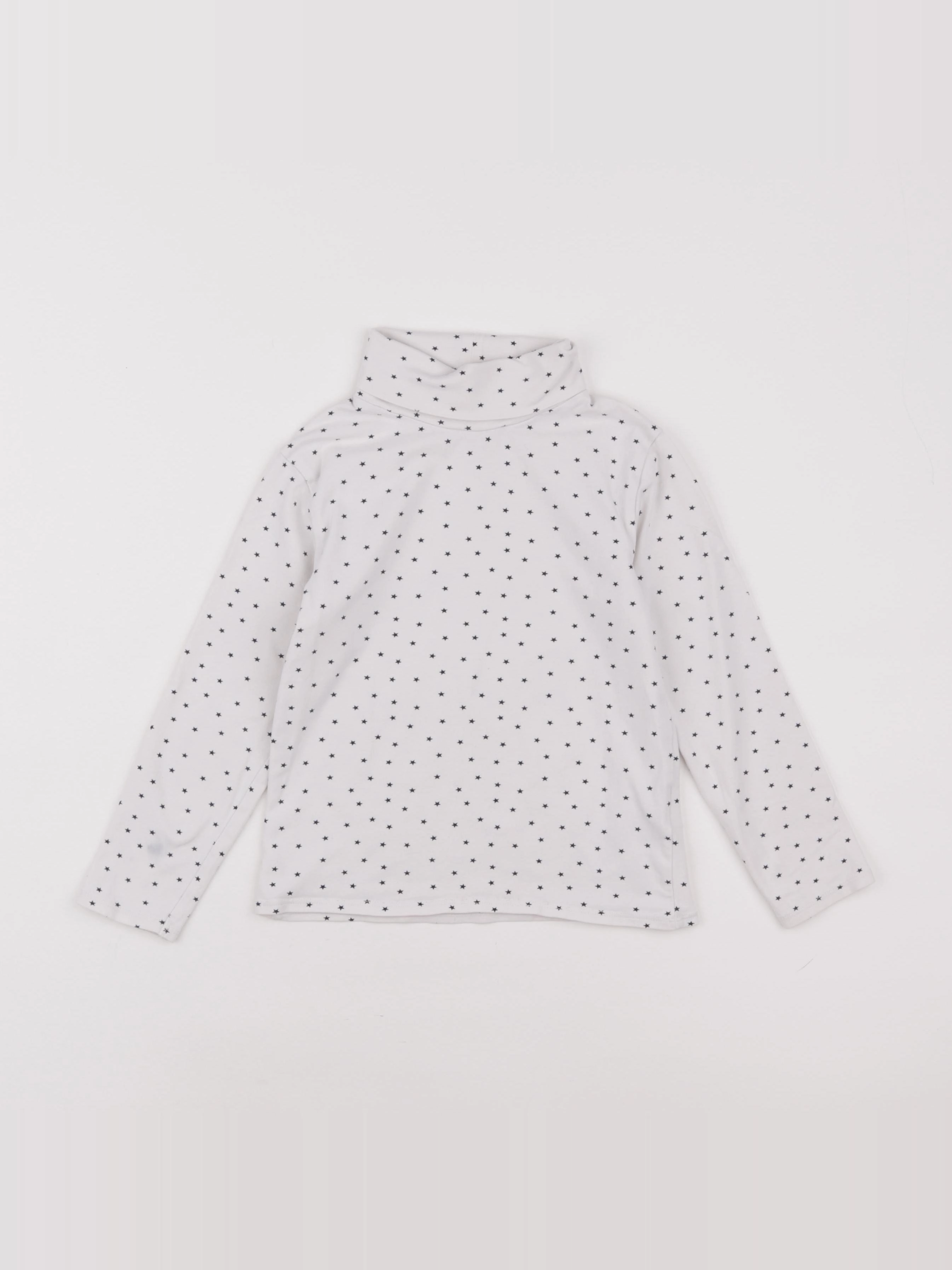 Vertbaudet - sous-pull blanc - 6 ans
