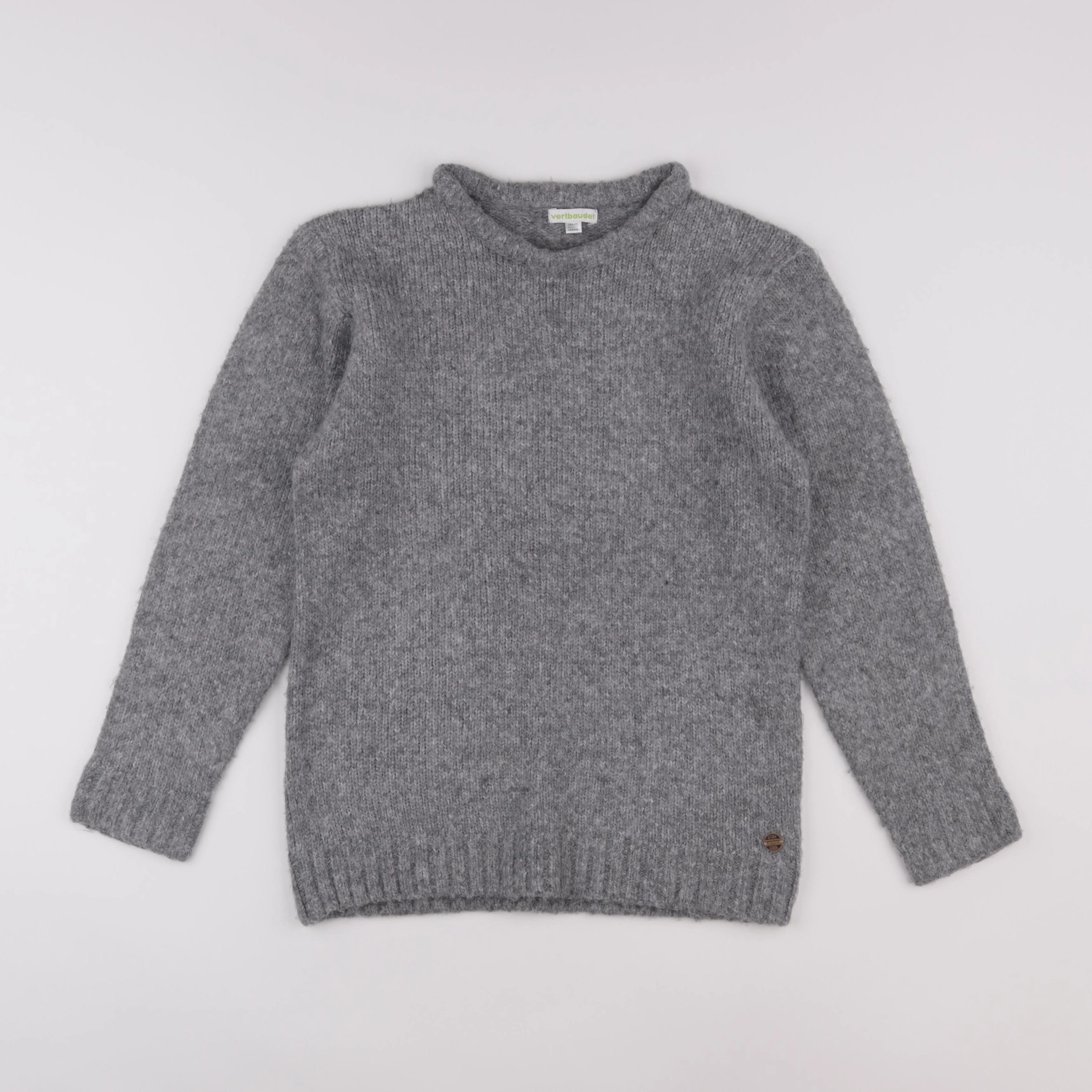 Vertbaudet - pull gris - 14 ans