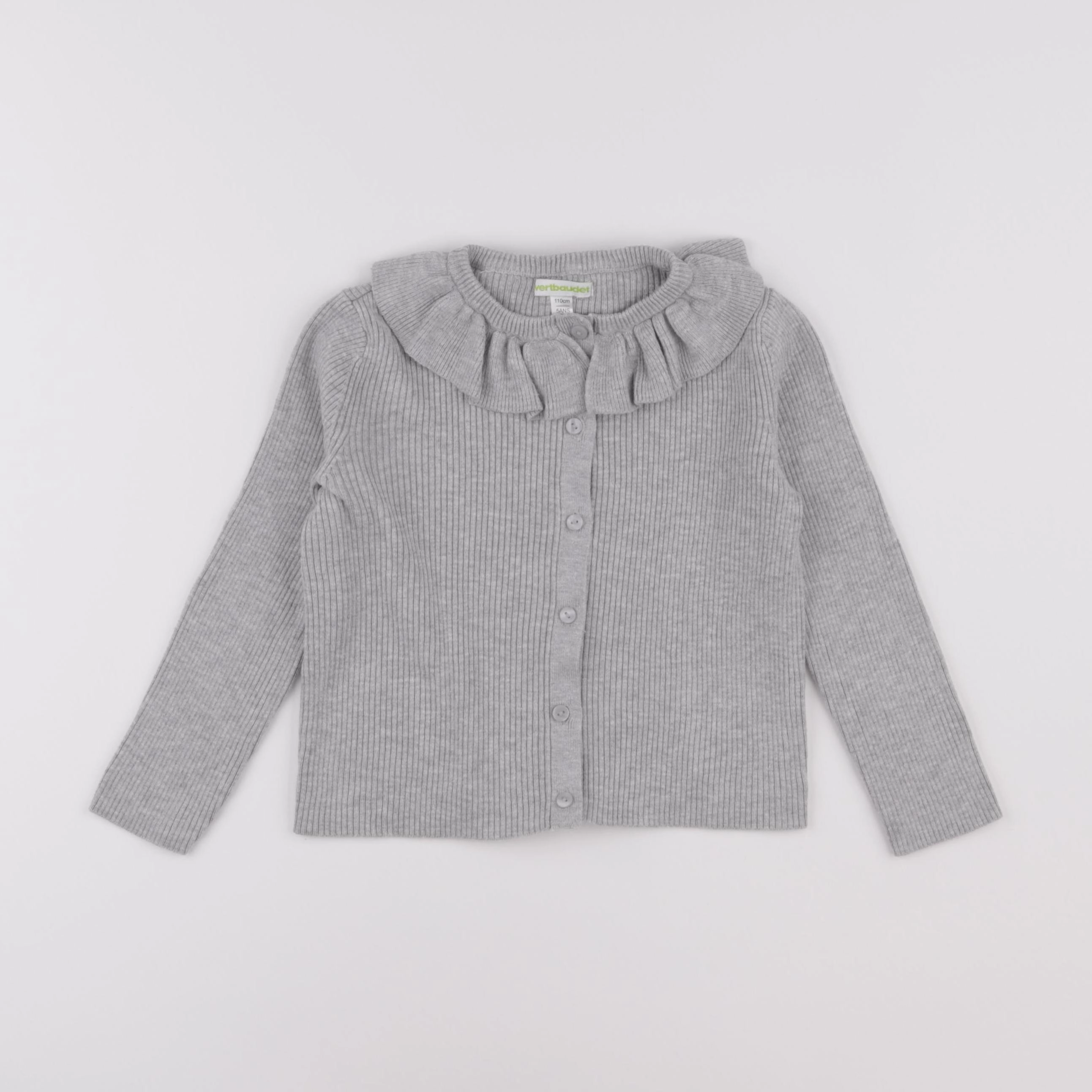 Vertbaudet - gilet gris - 5 ans