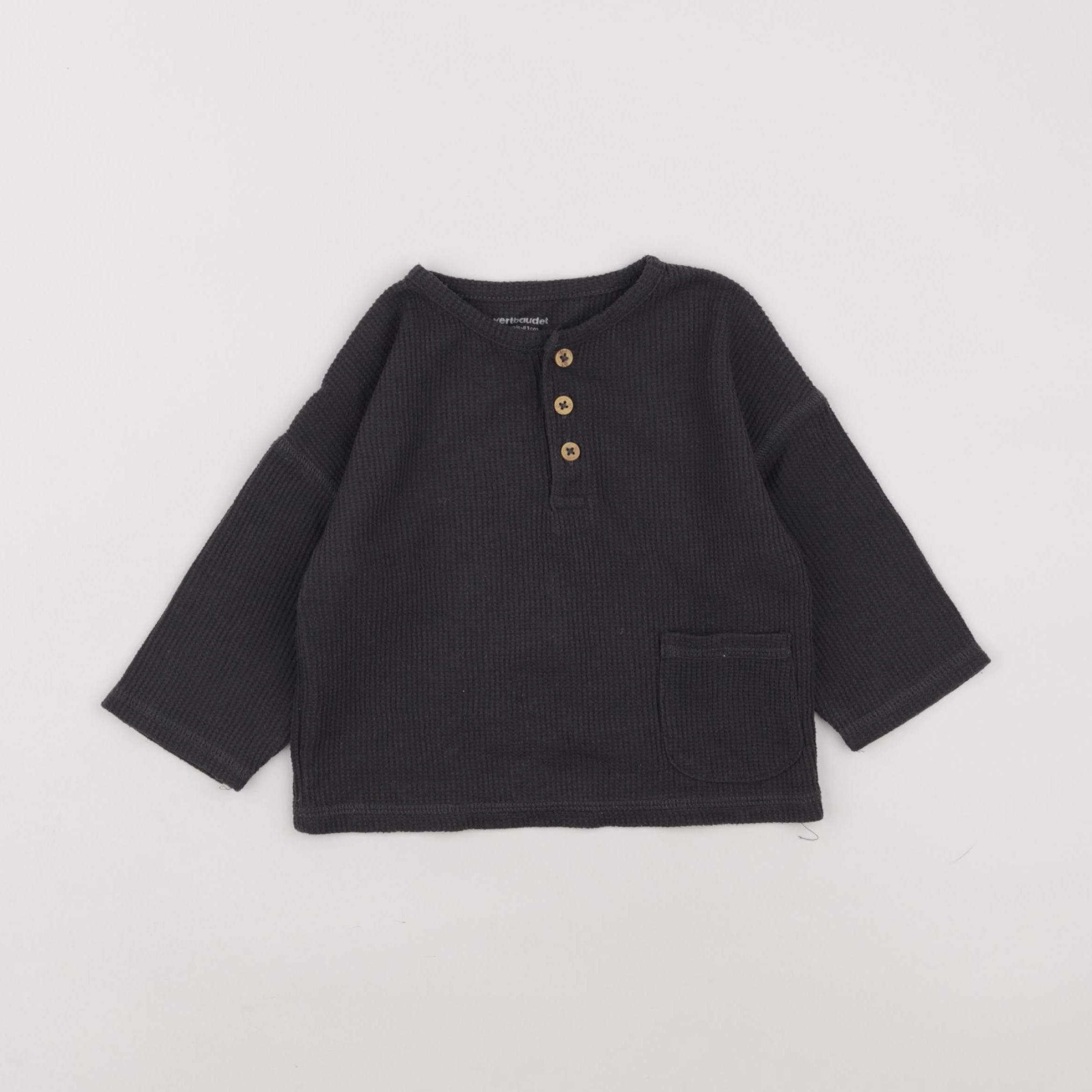 Vertbaudet - tee-shirt noir - 18 mois
