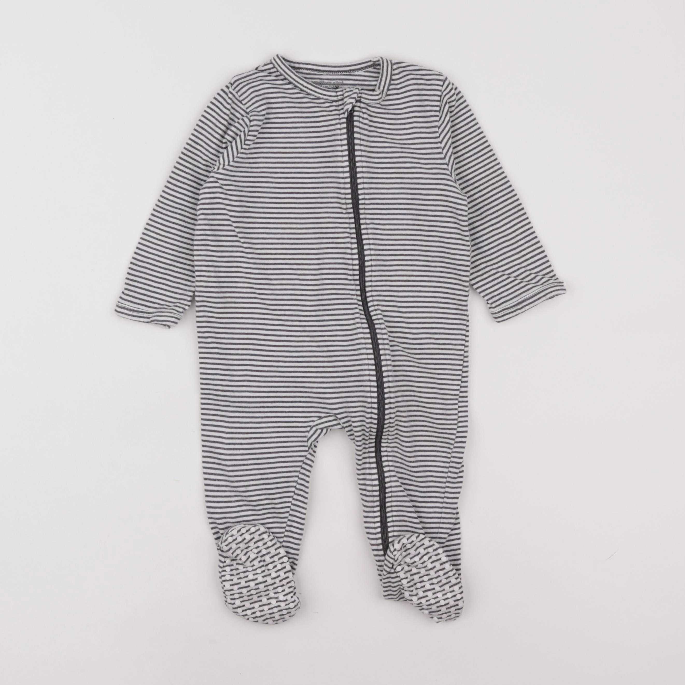 Vertbaudet - pyjama coton gris - 12 mois