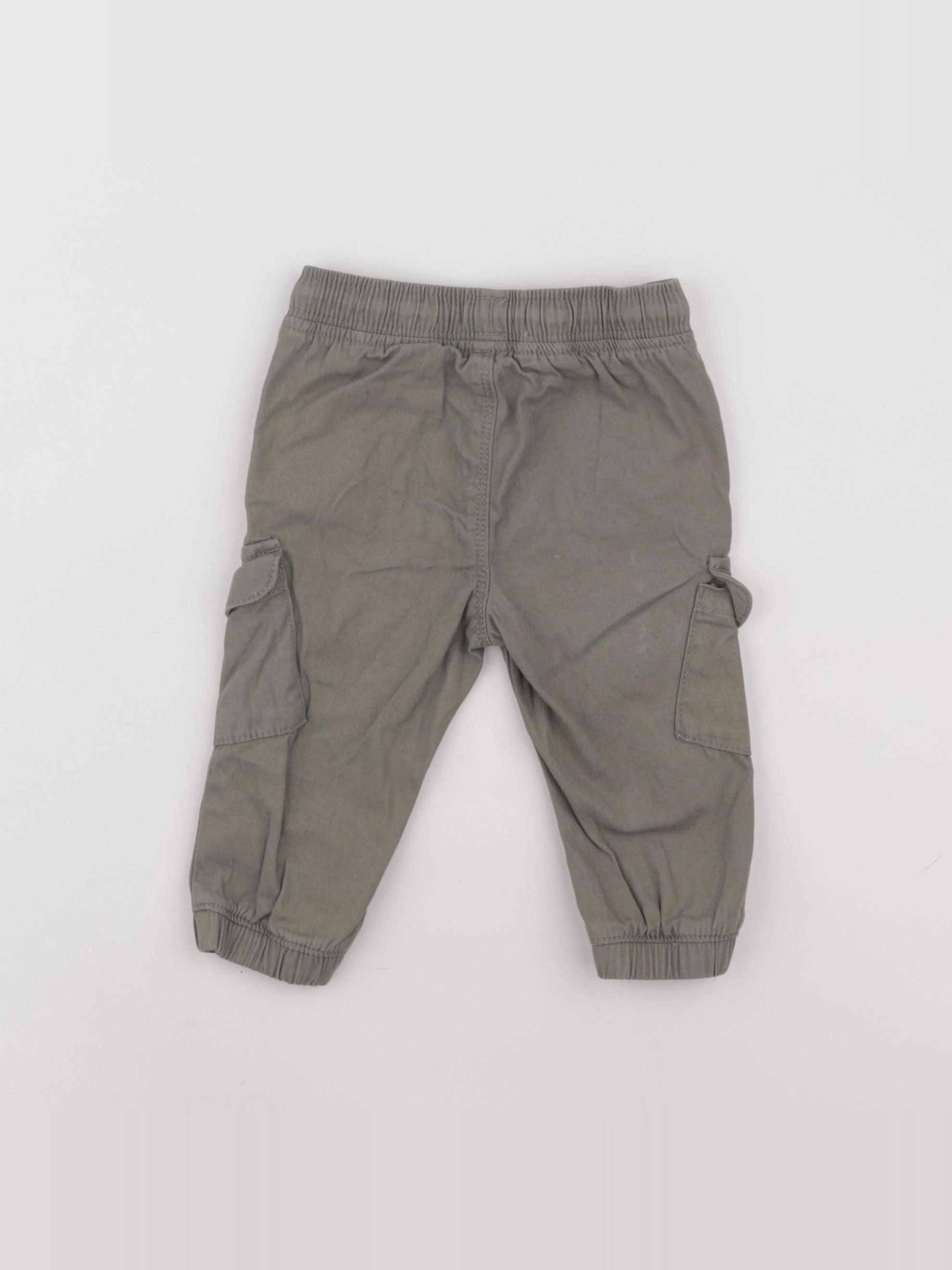 Vertbaudet - pantalon vert - 9 mois