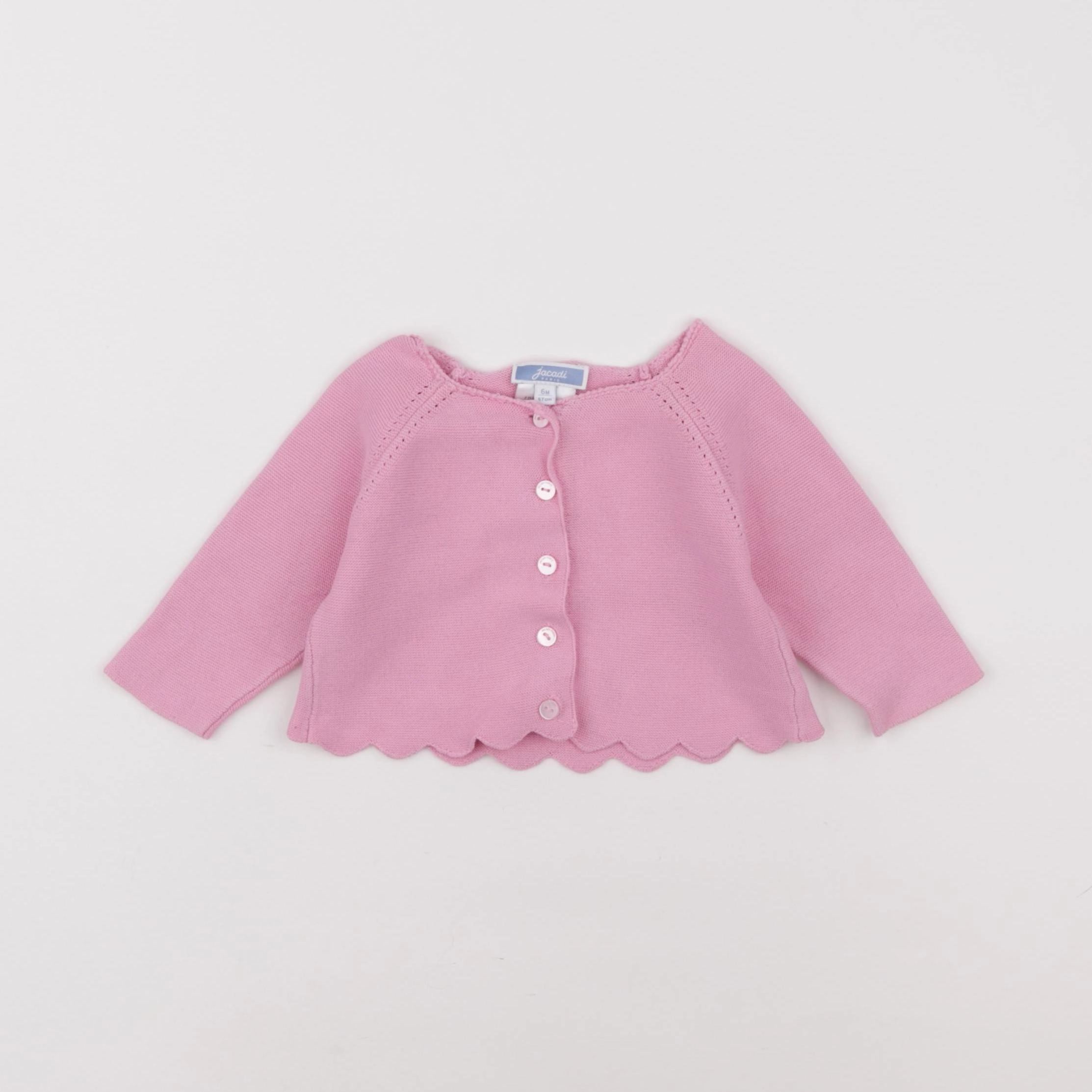 Jacadi - gilet rose - 6 mois