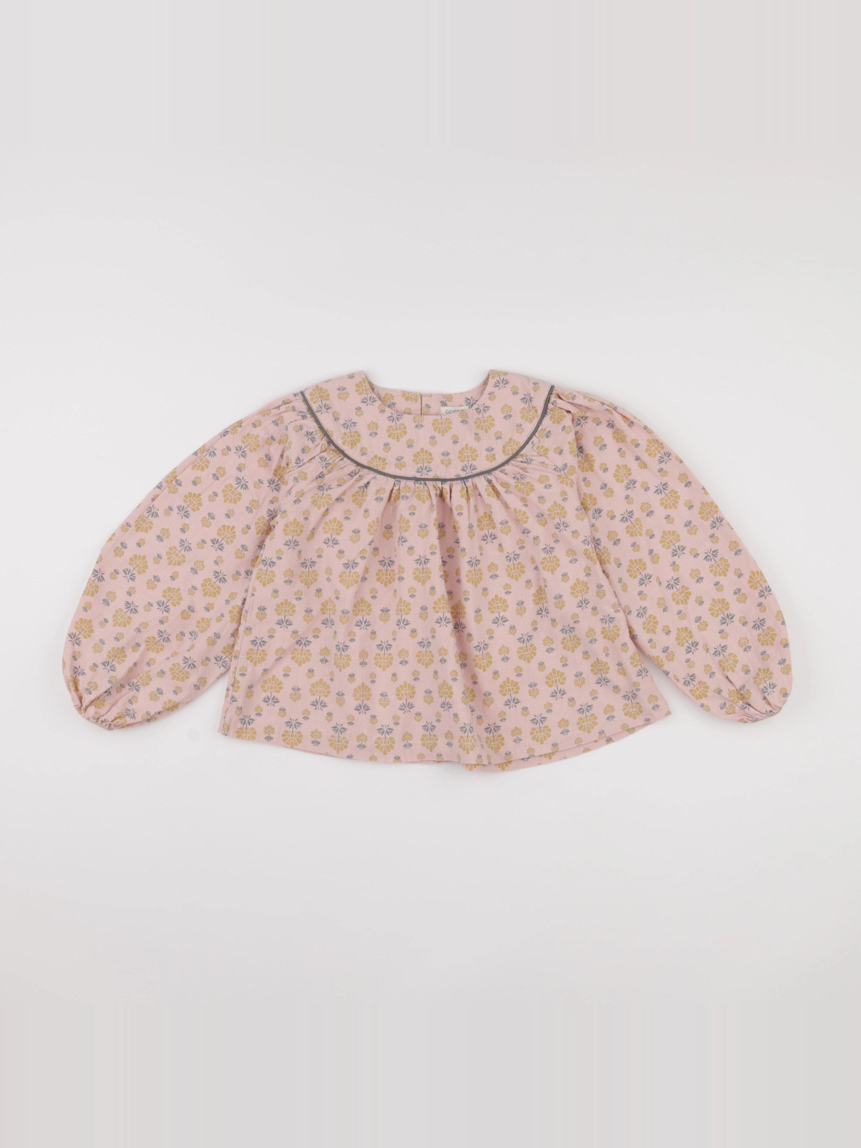 Gocco - blouse rose, jaune - 7/8 ans