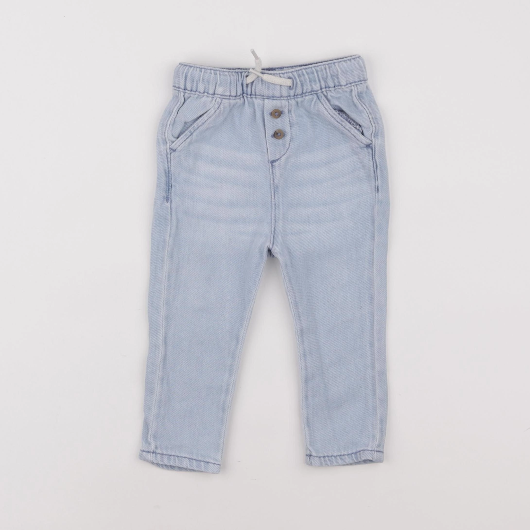 Vertbaudet - pantalon bleu - 9 mois