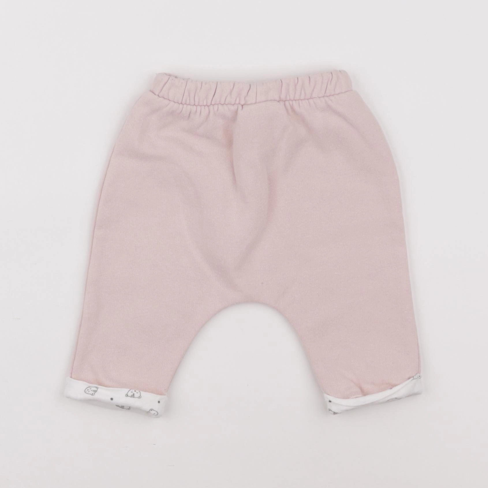 Vertbaudet - sarouel rose - 0/1 mois