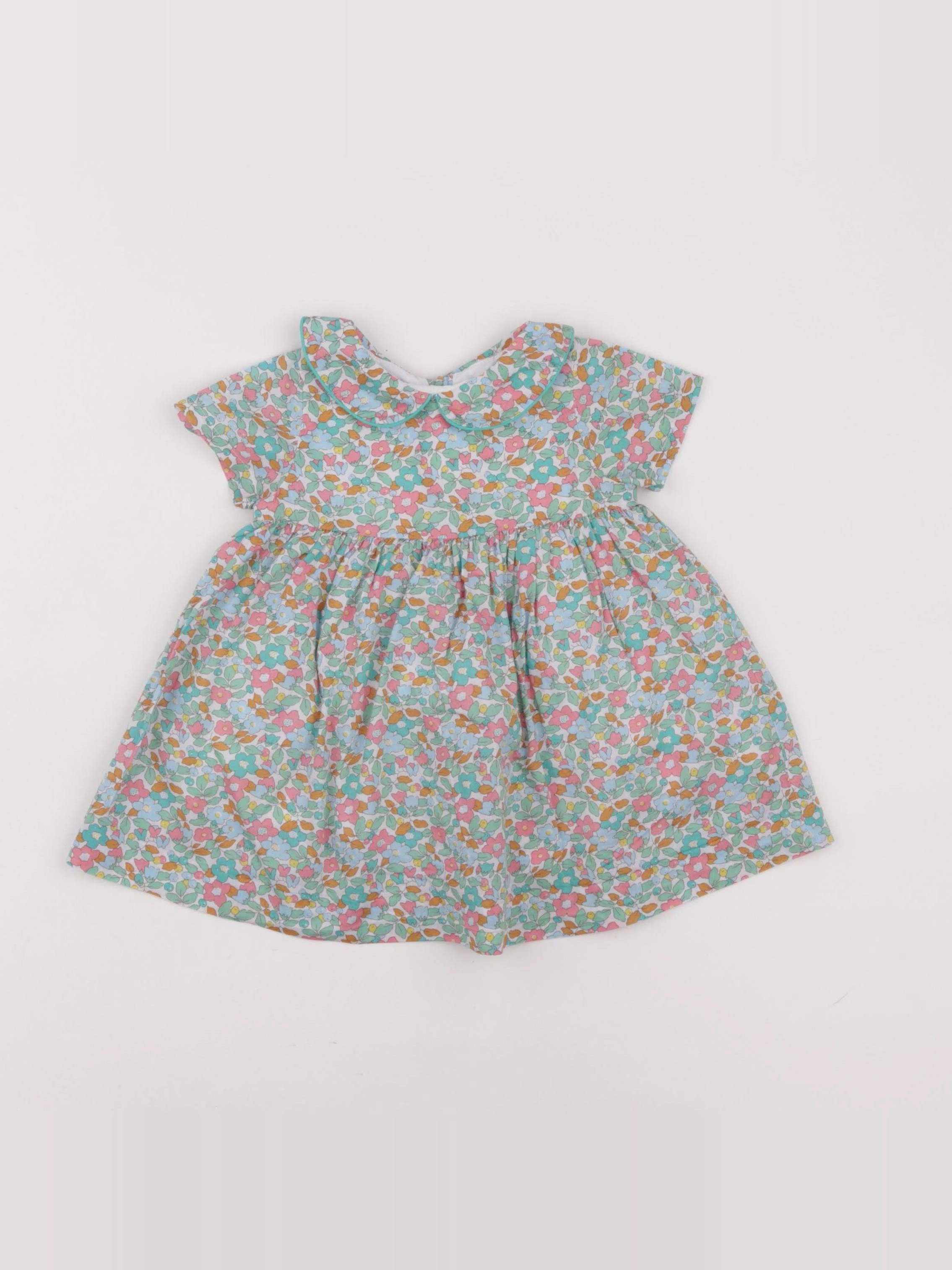 Jacadi - robe liberty vert - 6 mois