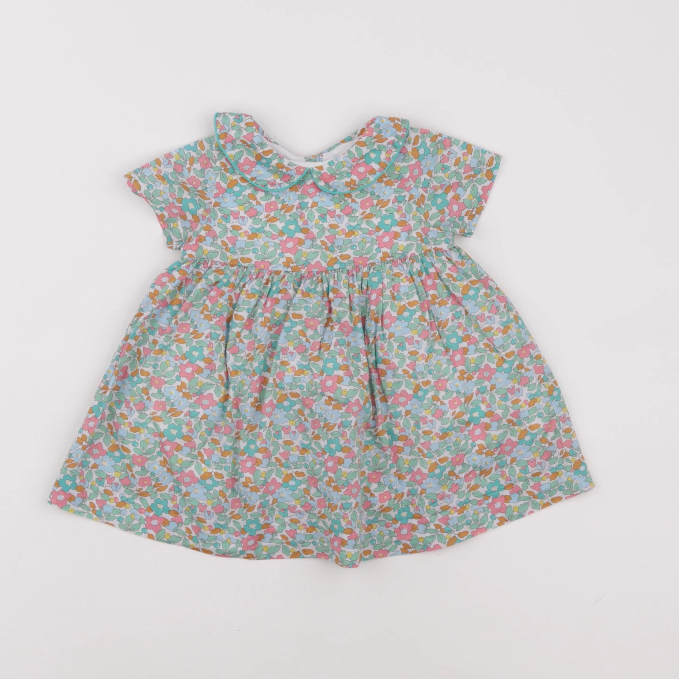 Jacadi - robe liberty vert - 6 mois