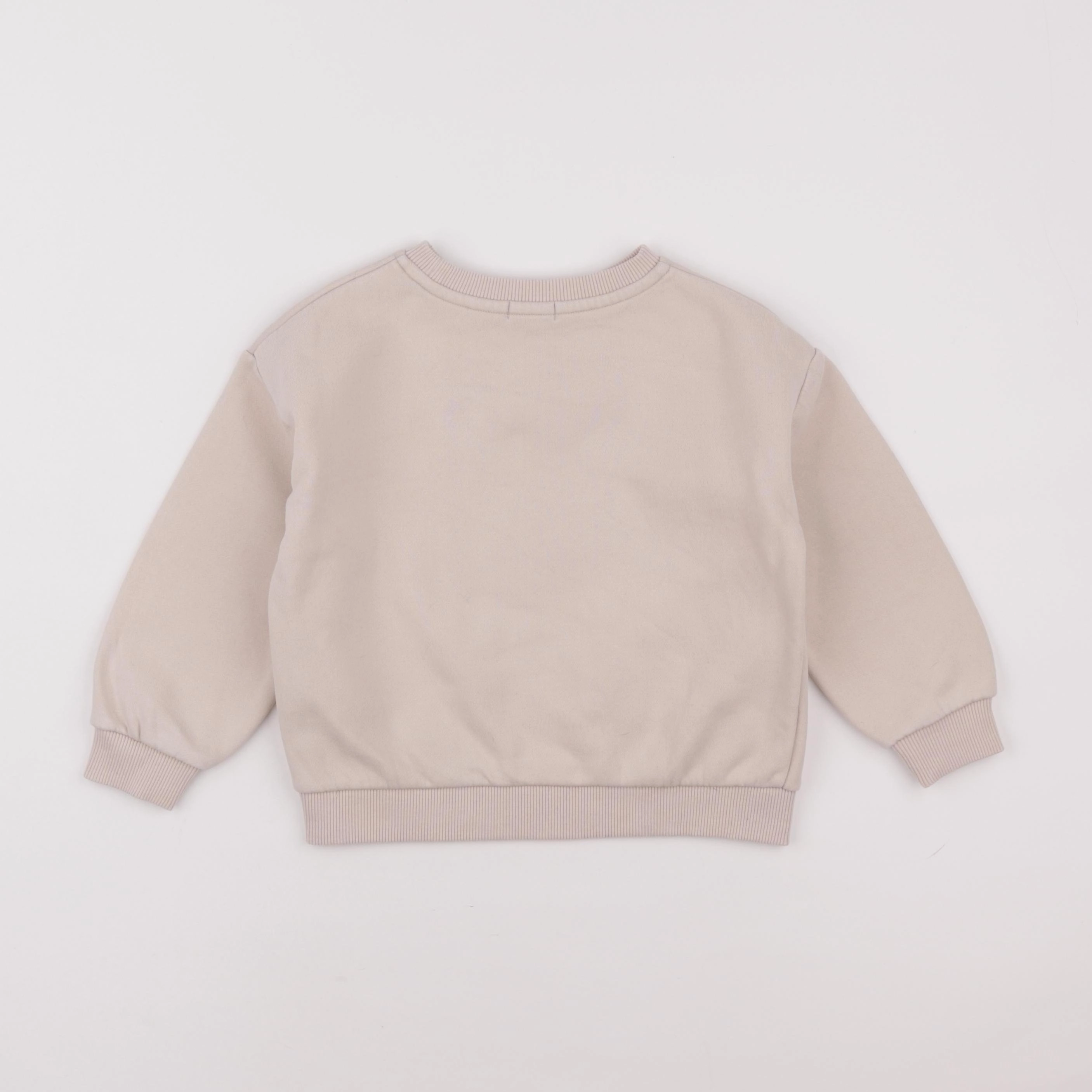 Vertbaudet - sweat beige - 4 ans