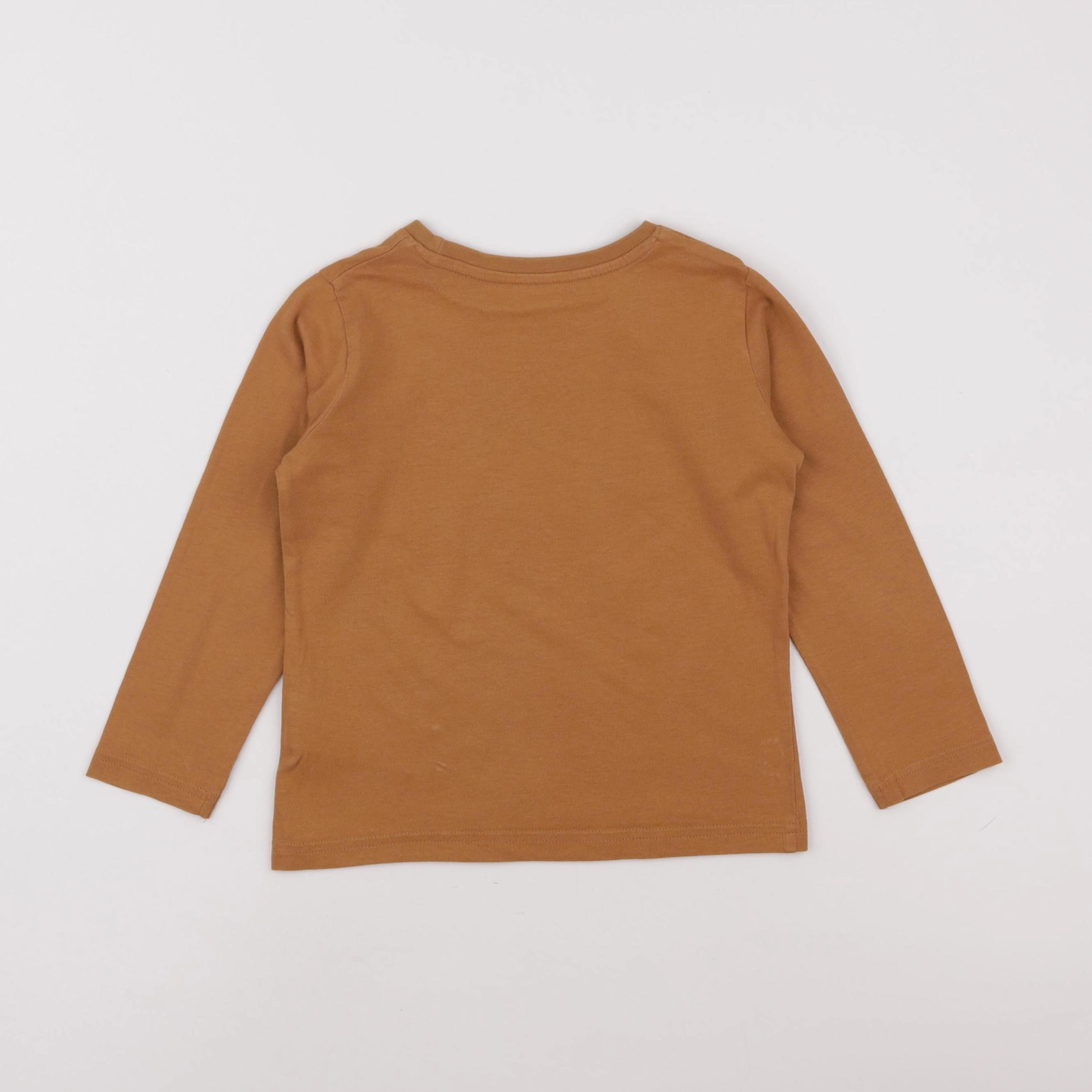 Vertbaudet - tee-shirt marron - 4 ans