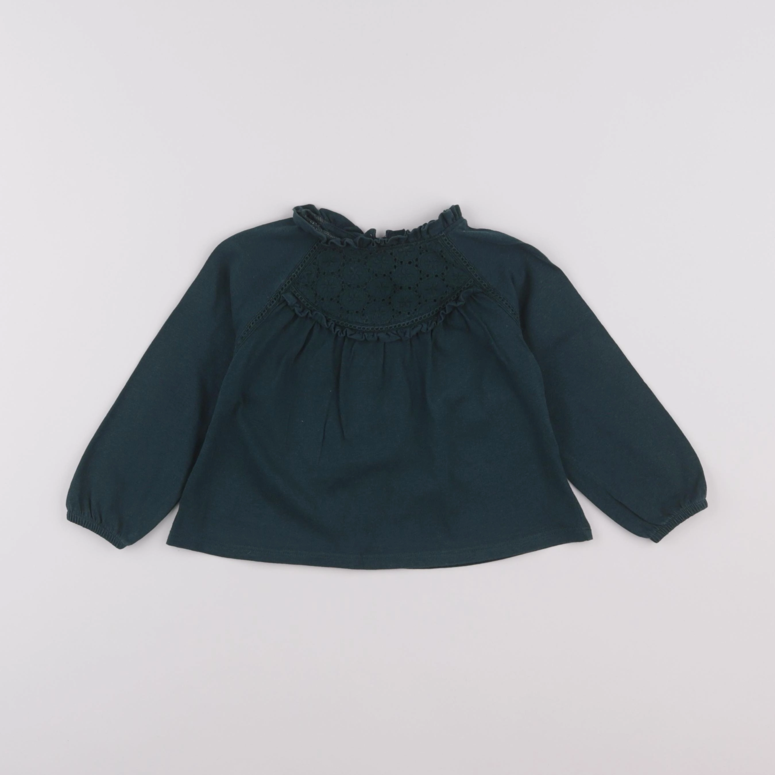 Vertbaudet - tee-shirt vert - 2 ans