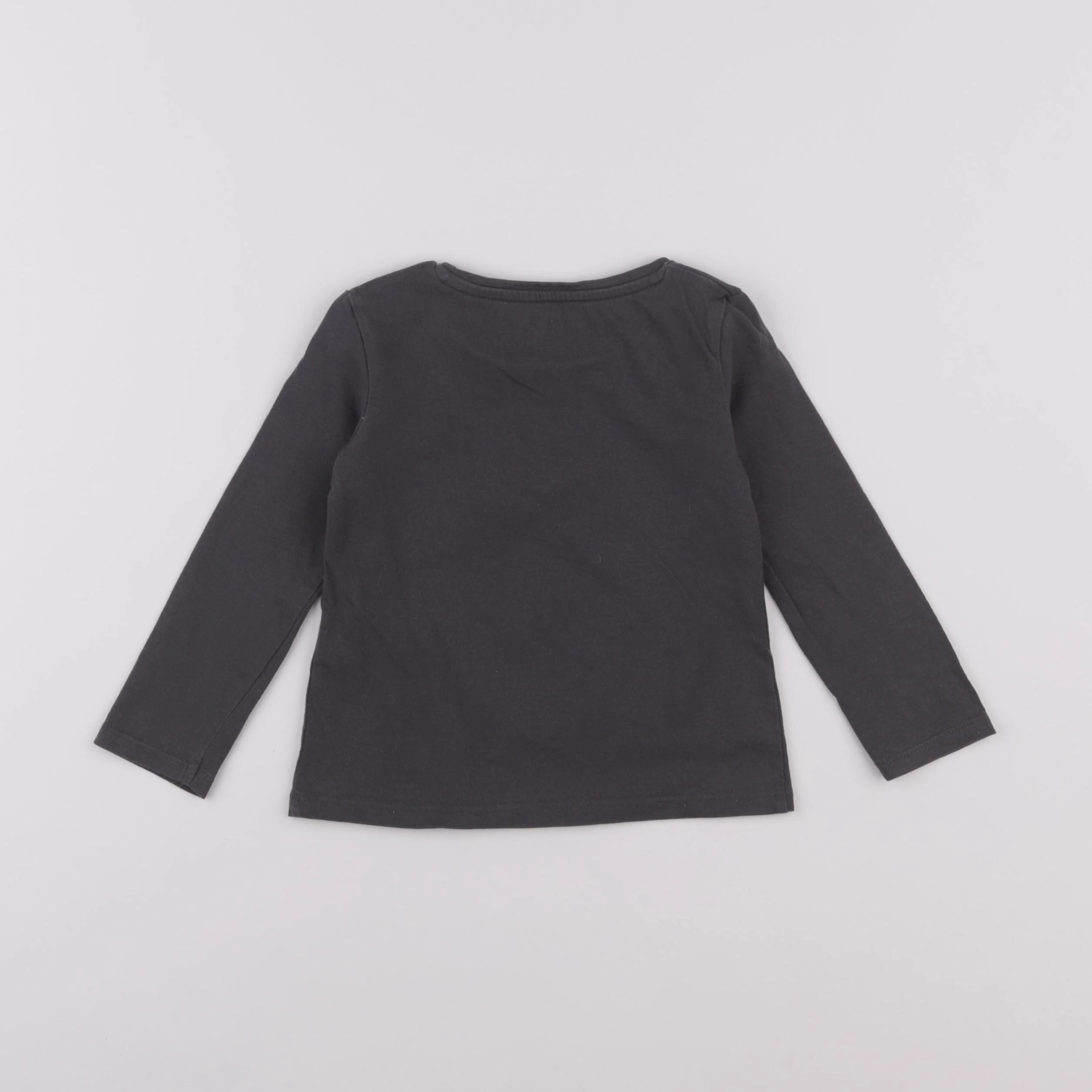 Vertbaudet - tee-shirt gris - 2 ans