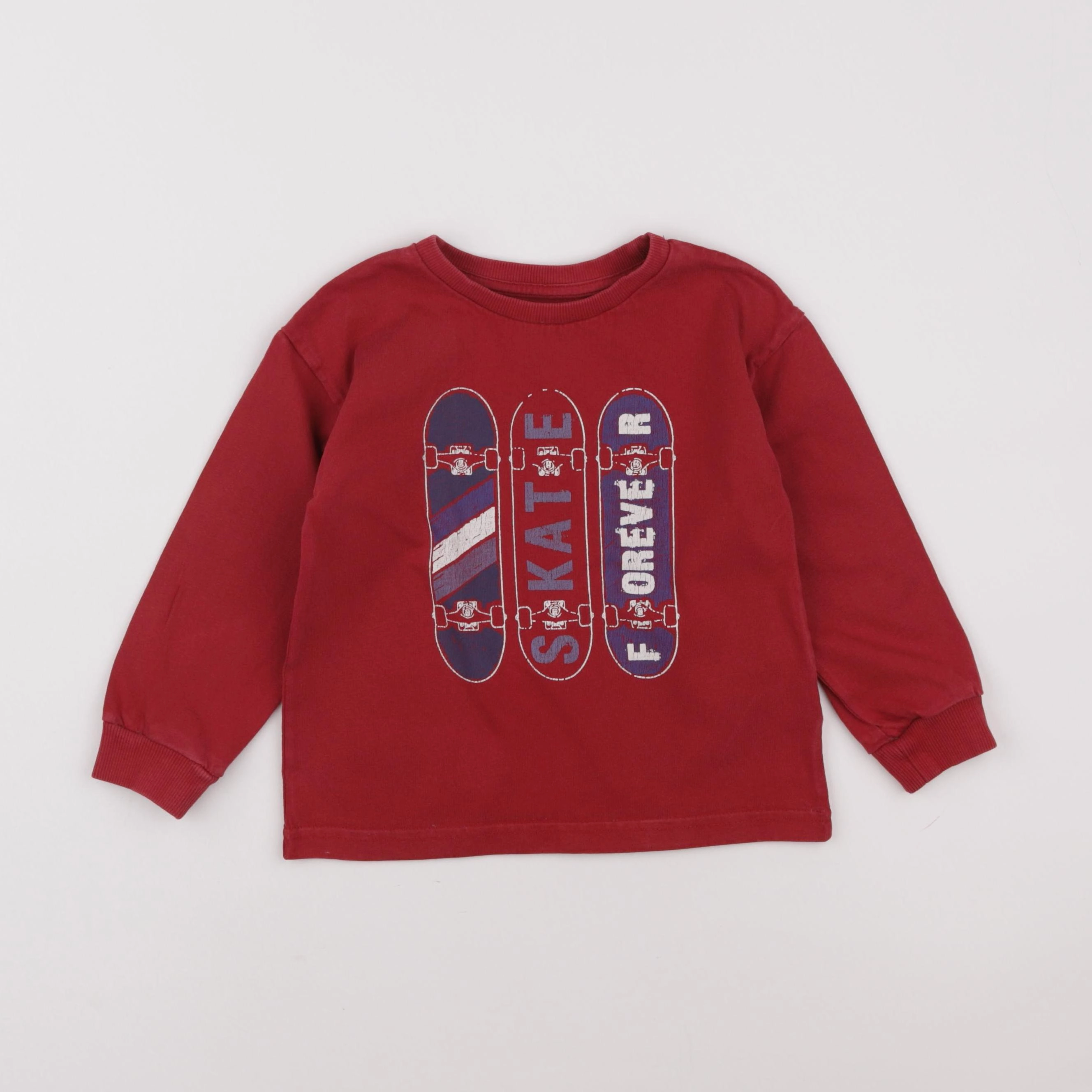 Vertbaudet - tee-shirt rouge - 4 ans