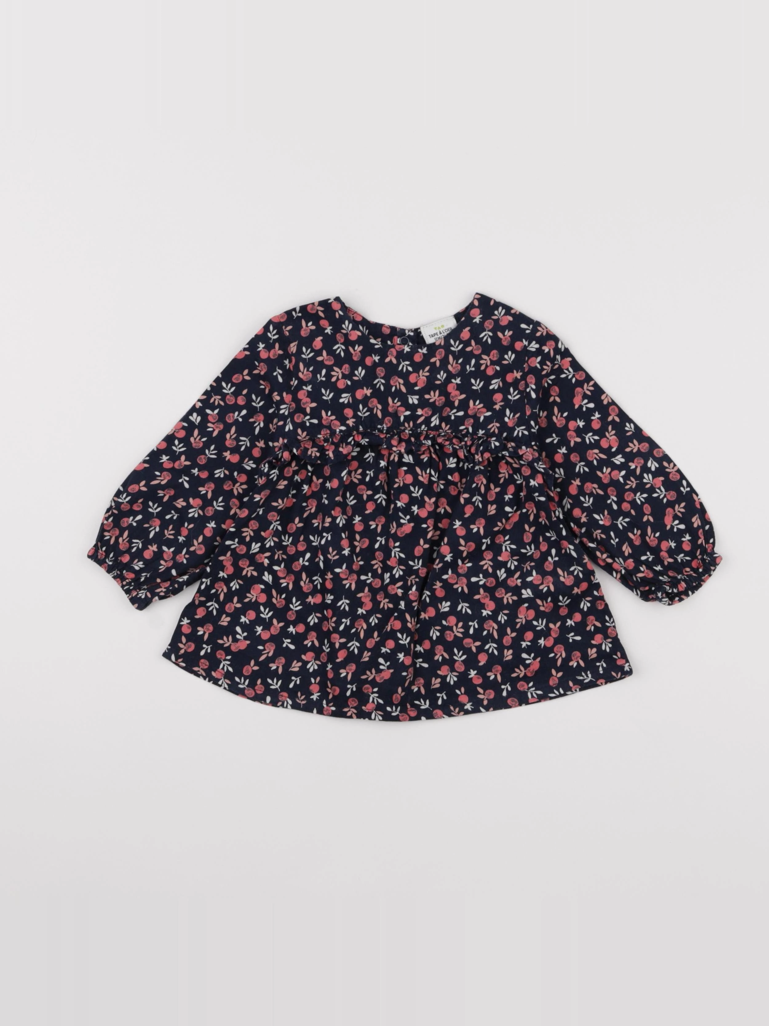 Tape à l'oeil - blouse bleu - 12 mois