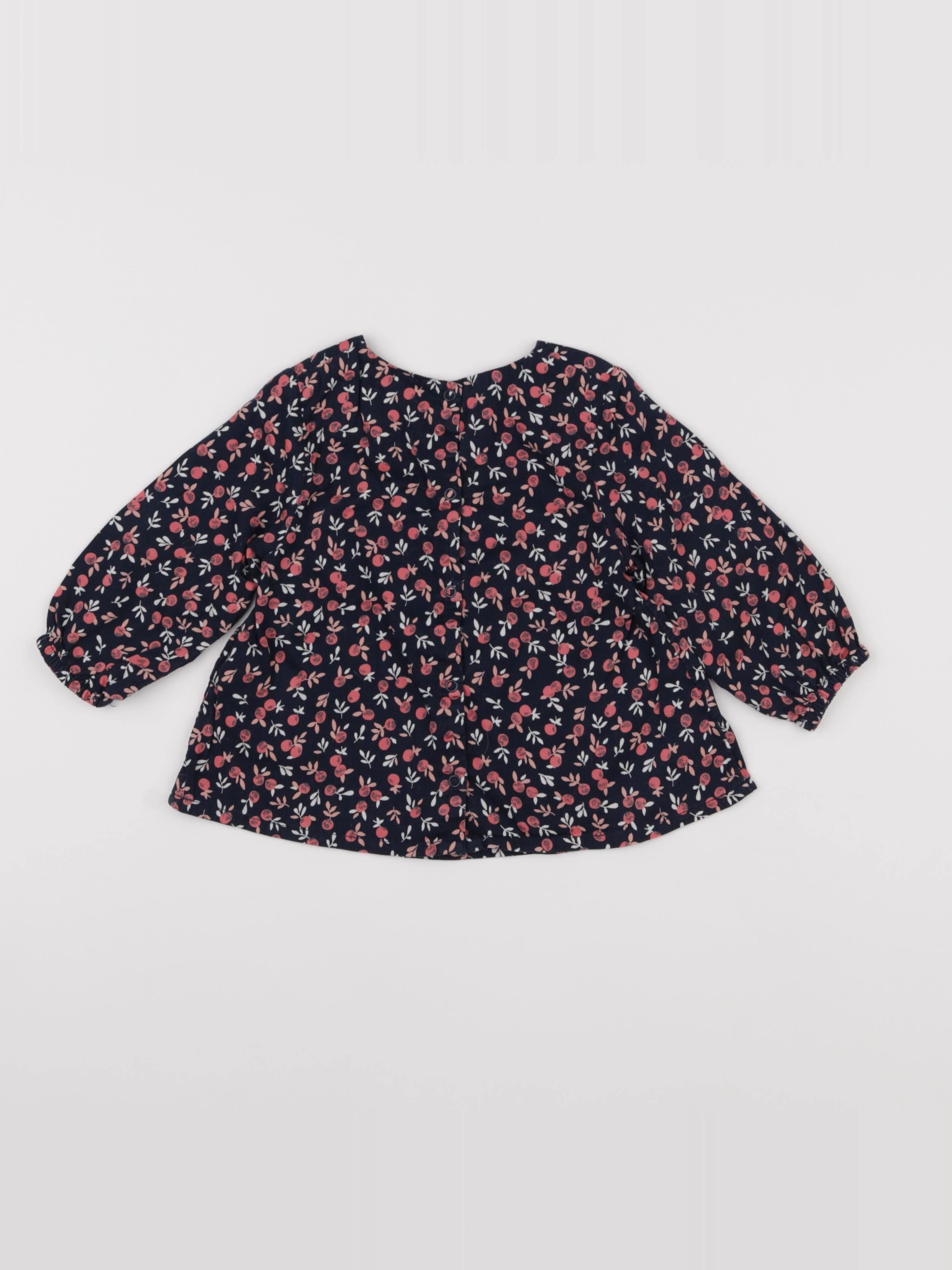 Tape à l'oeil - blouse bleu - 12 mois