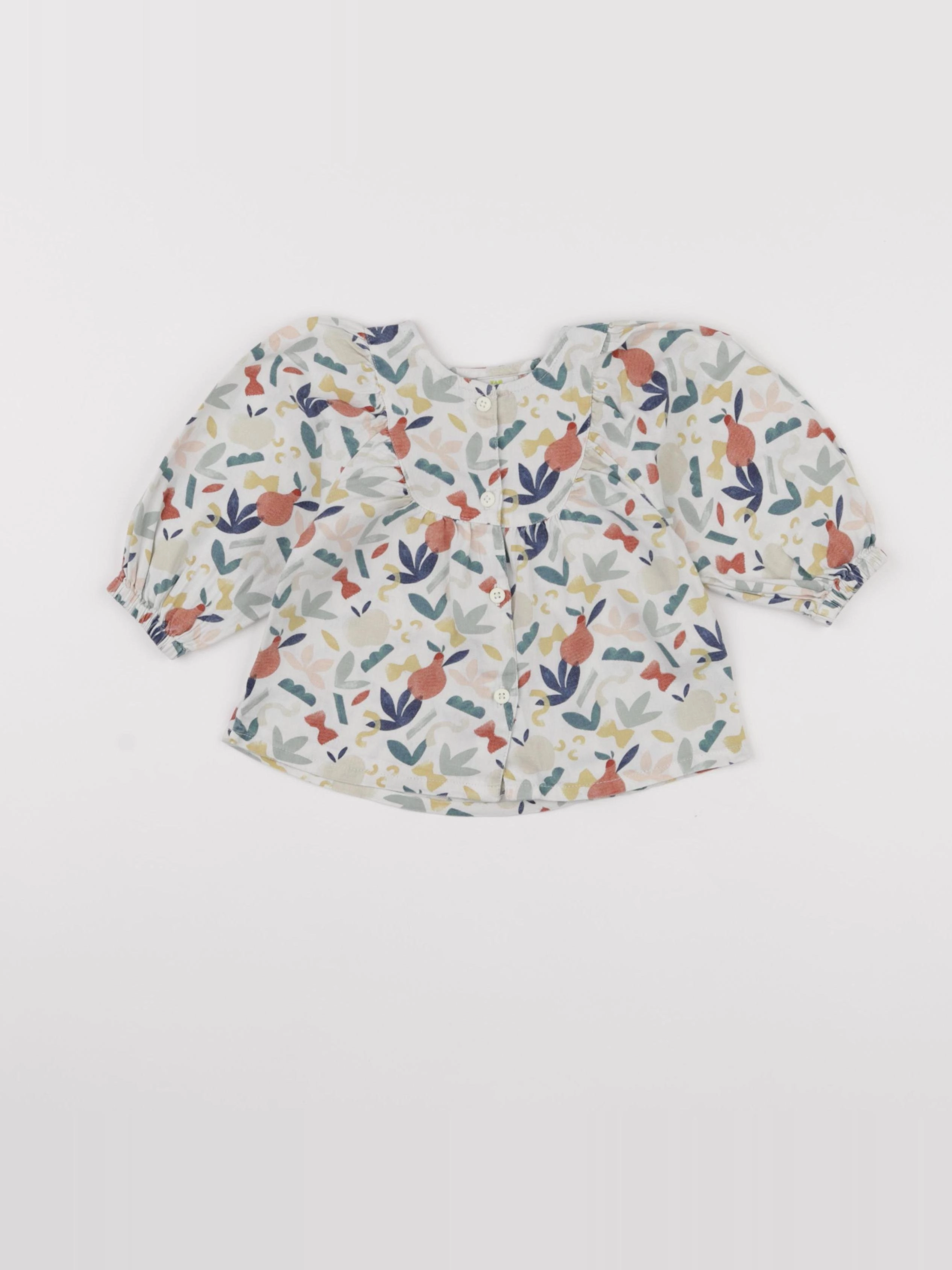 Tape à l'oeil - blouse blanc - 12 mois