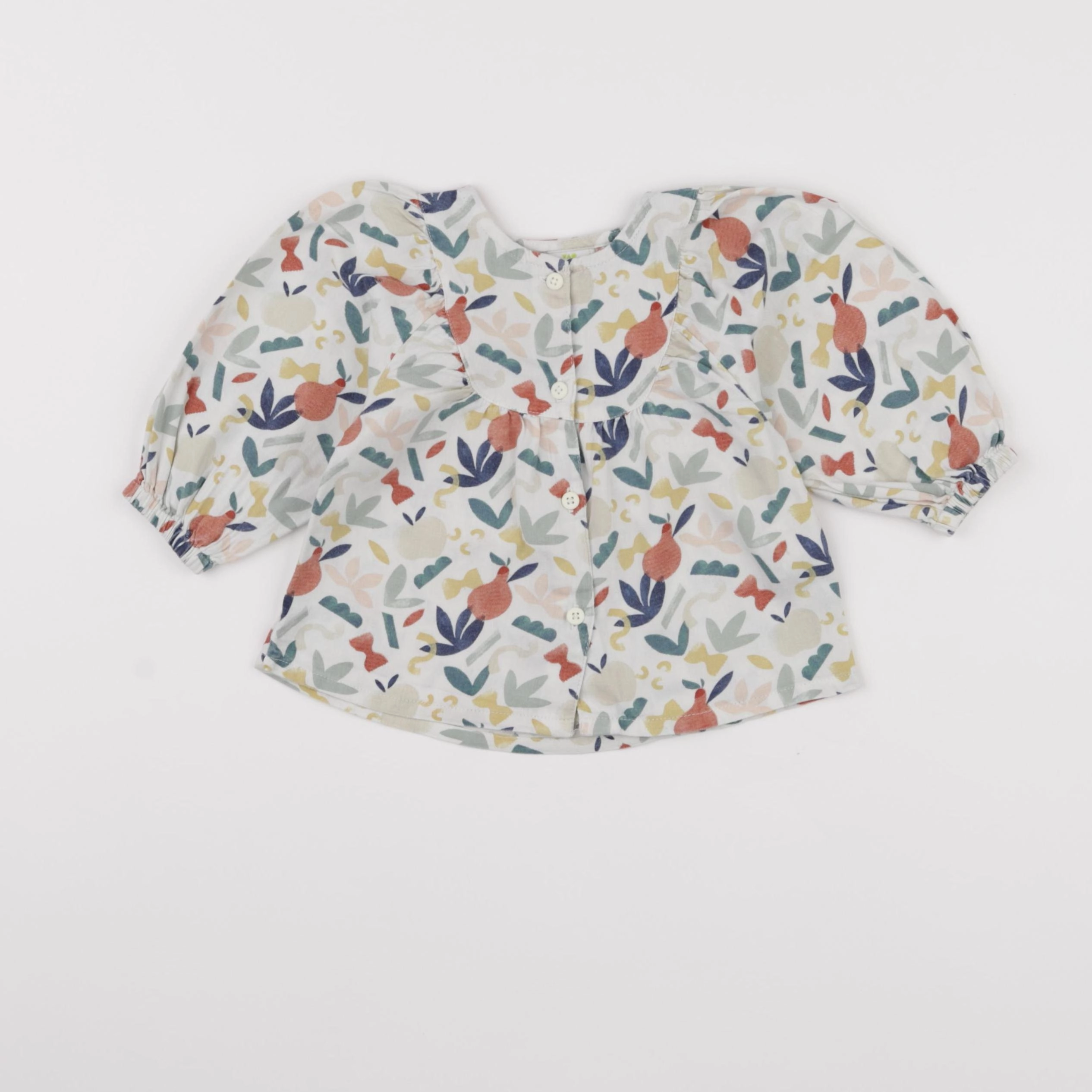 Tape à l'oeil - blouse blanc - 12 mois