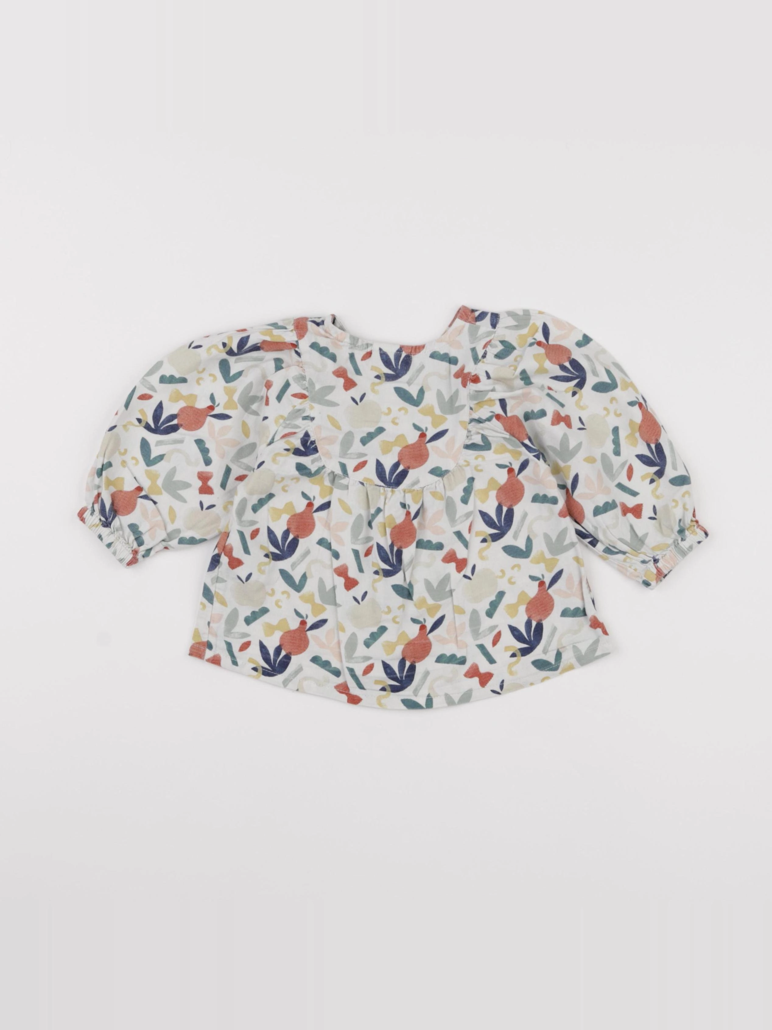Tape à l'oeil - blouse blanc - 12 mois