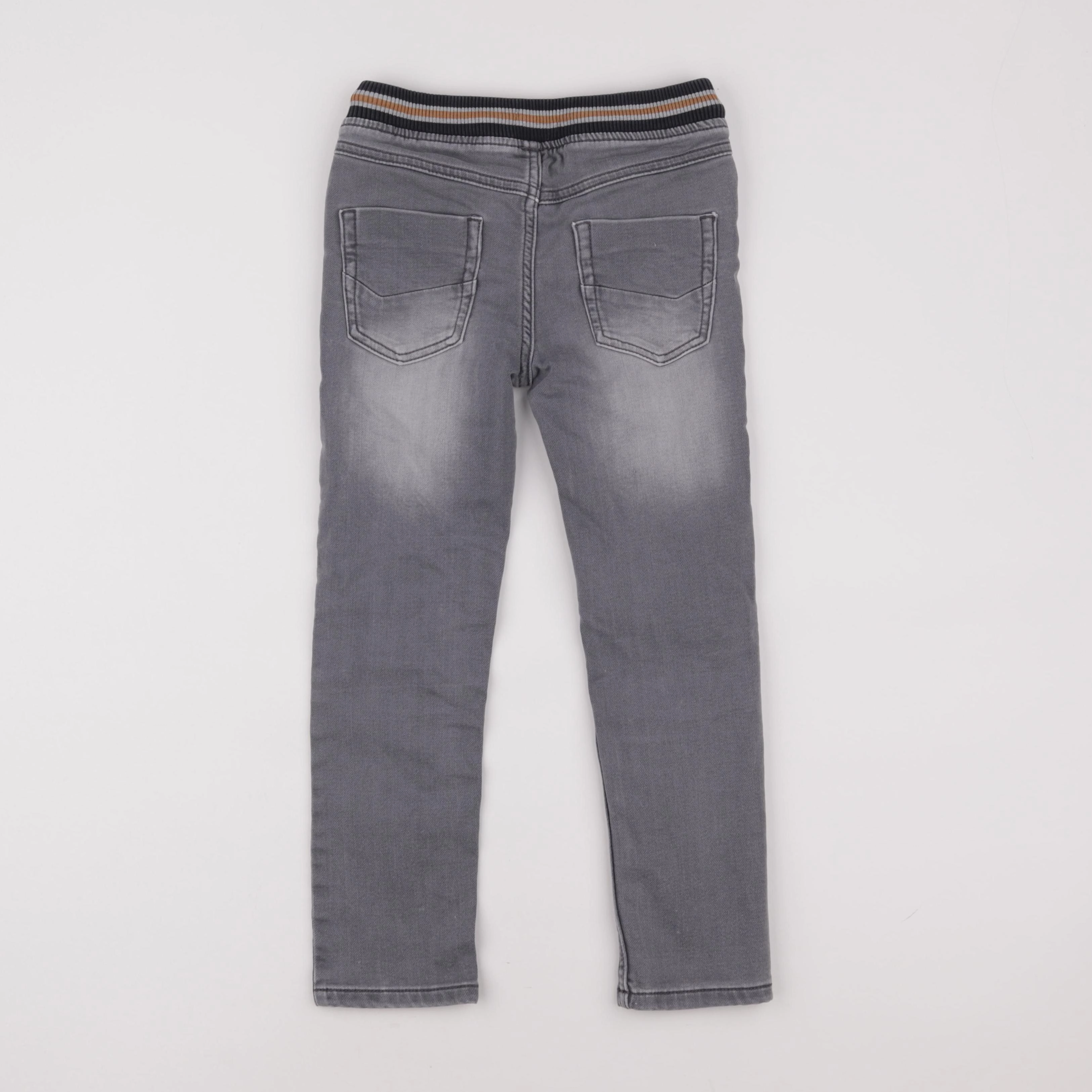 Vertbaudet - jean gris - 7 ans