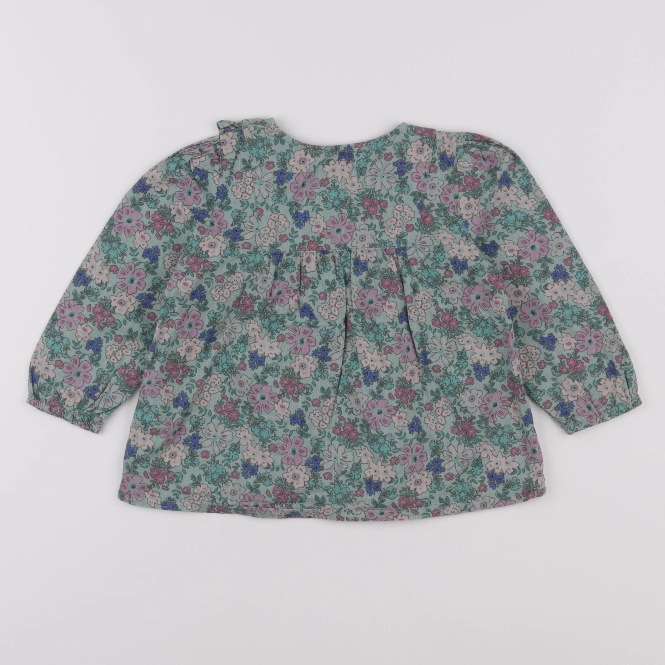 Boutchou - blouse vert - 2 ans
